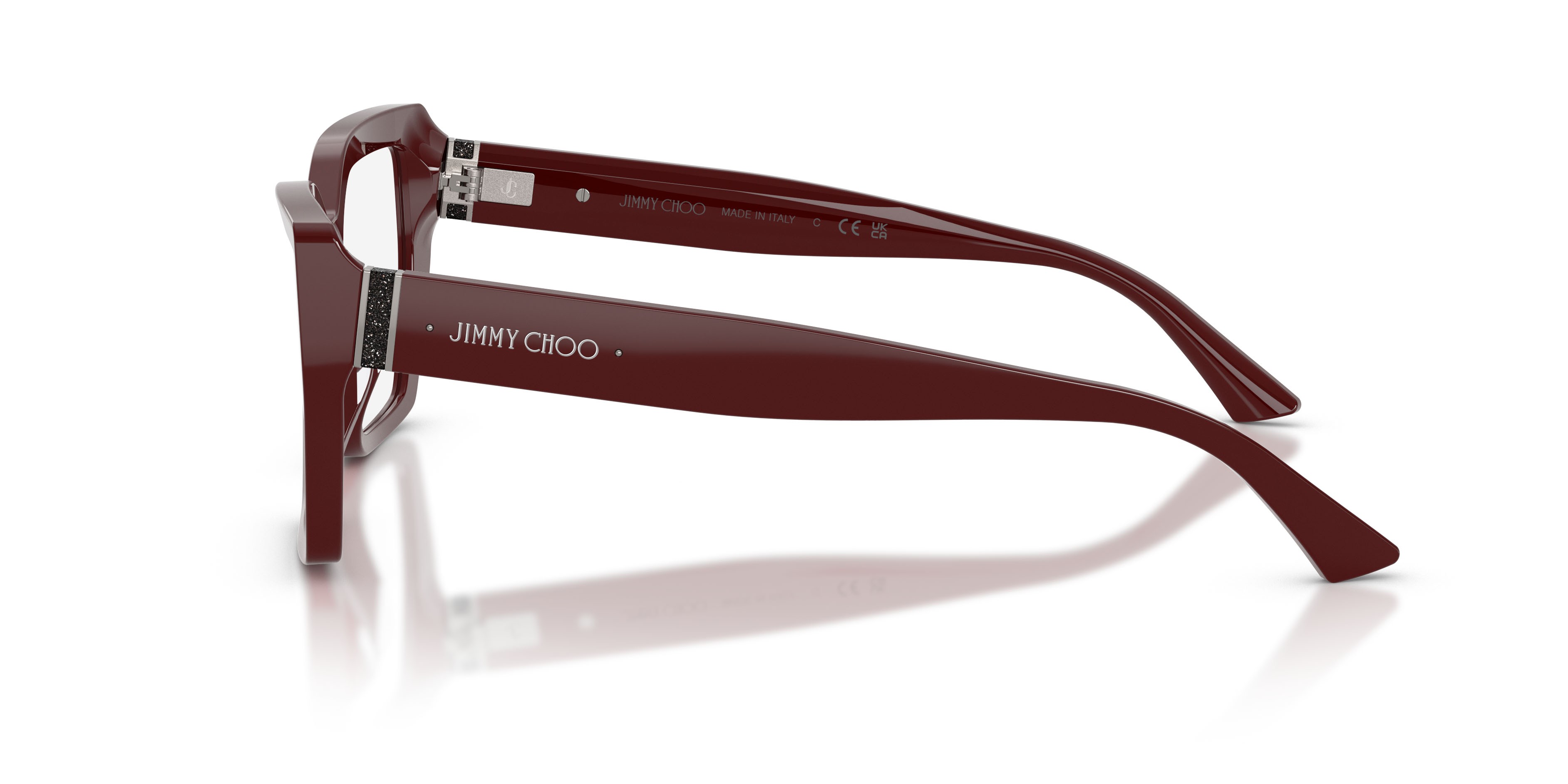 Eyeglasses Jimmy Choo JC 3053JU (5057) color mirtillo rosso shape irregular lenses lente demo