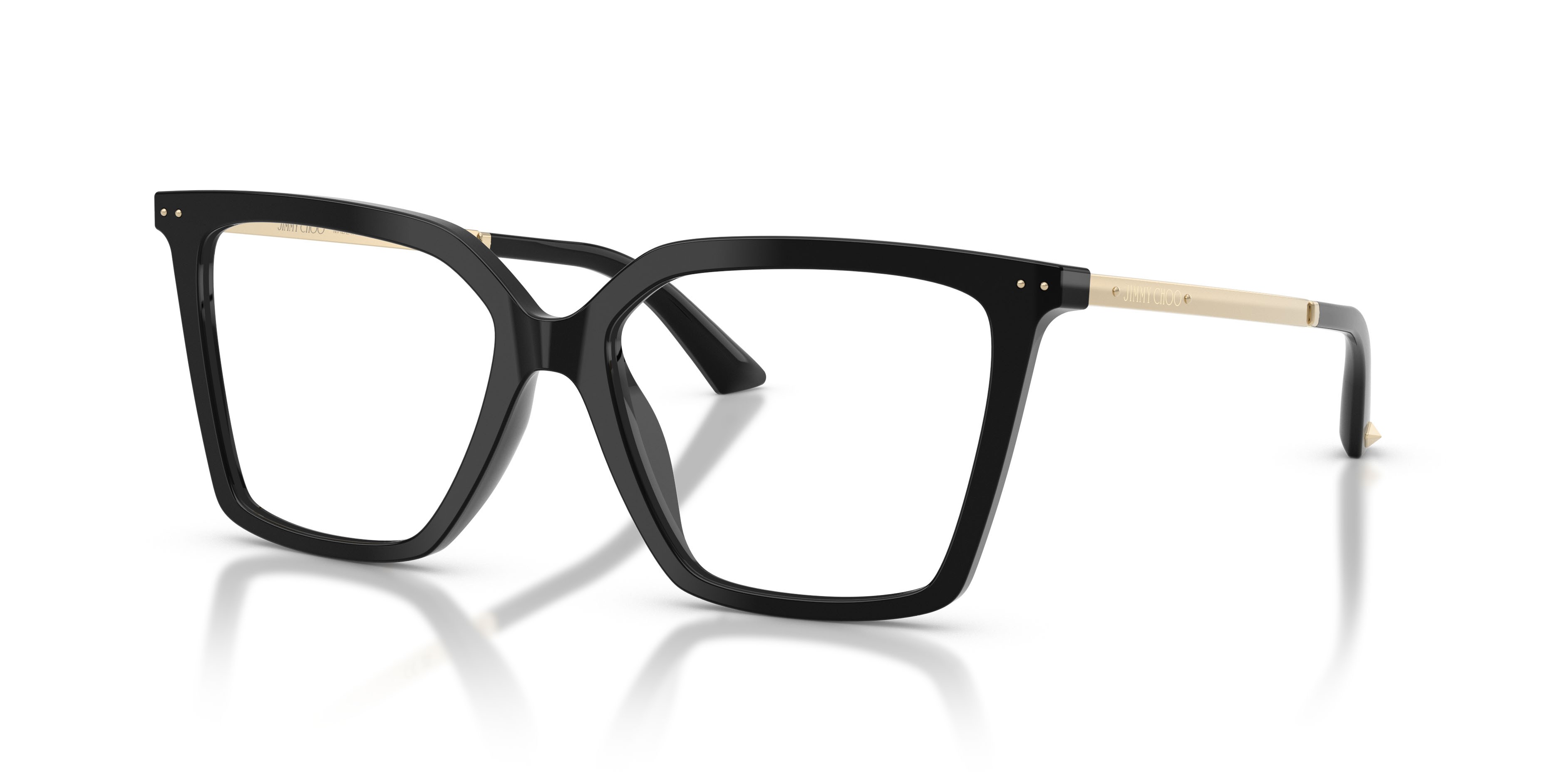 Eyeglasses Jimmy Choo JC 3054U (5000) color nero shape cat eye lenses lente demo