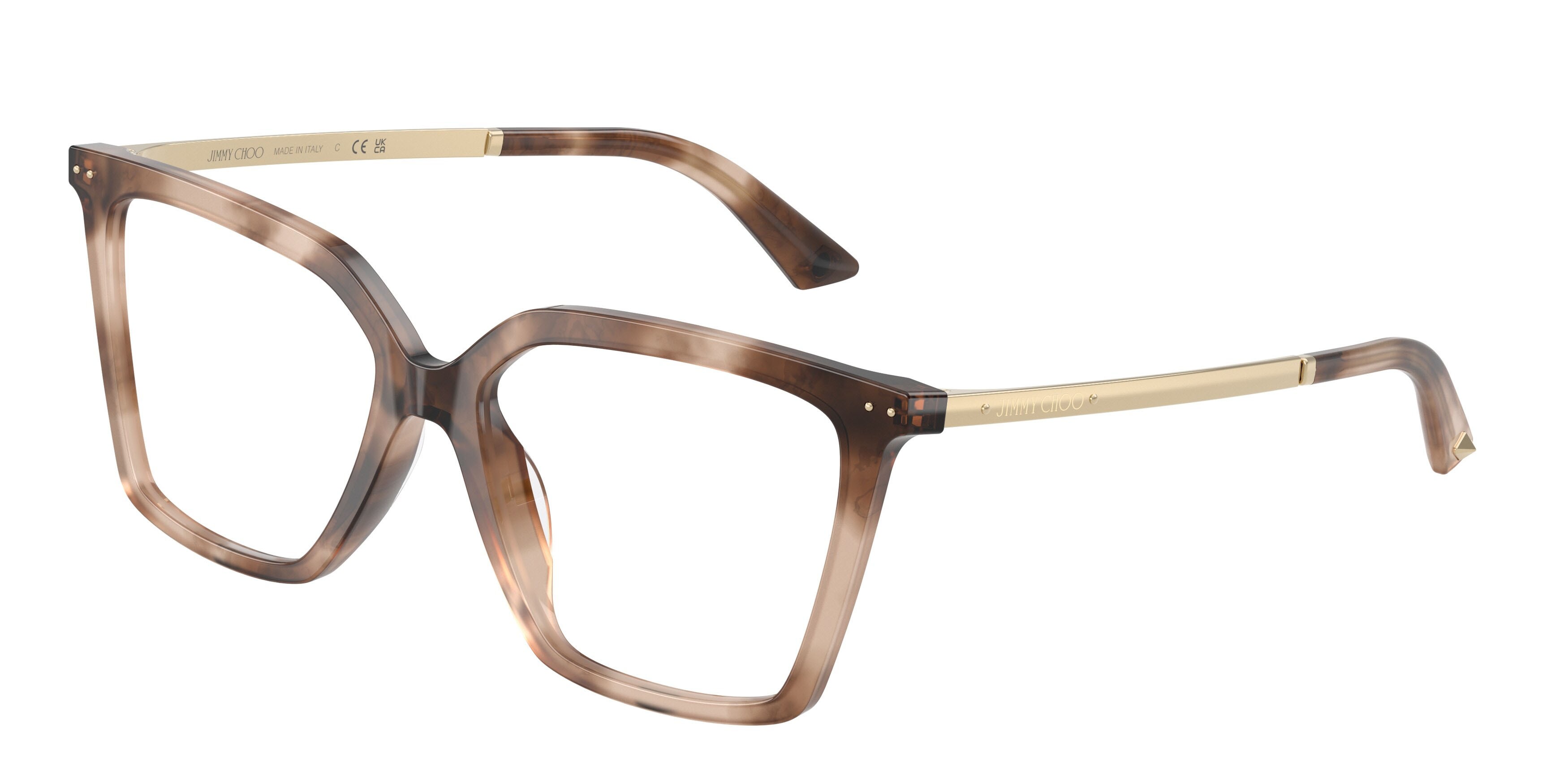 Eyeglasses Jimmy Choo JC 3054U (5097) color havana shape cat eye lenses lente demo