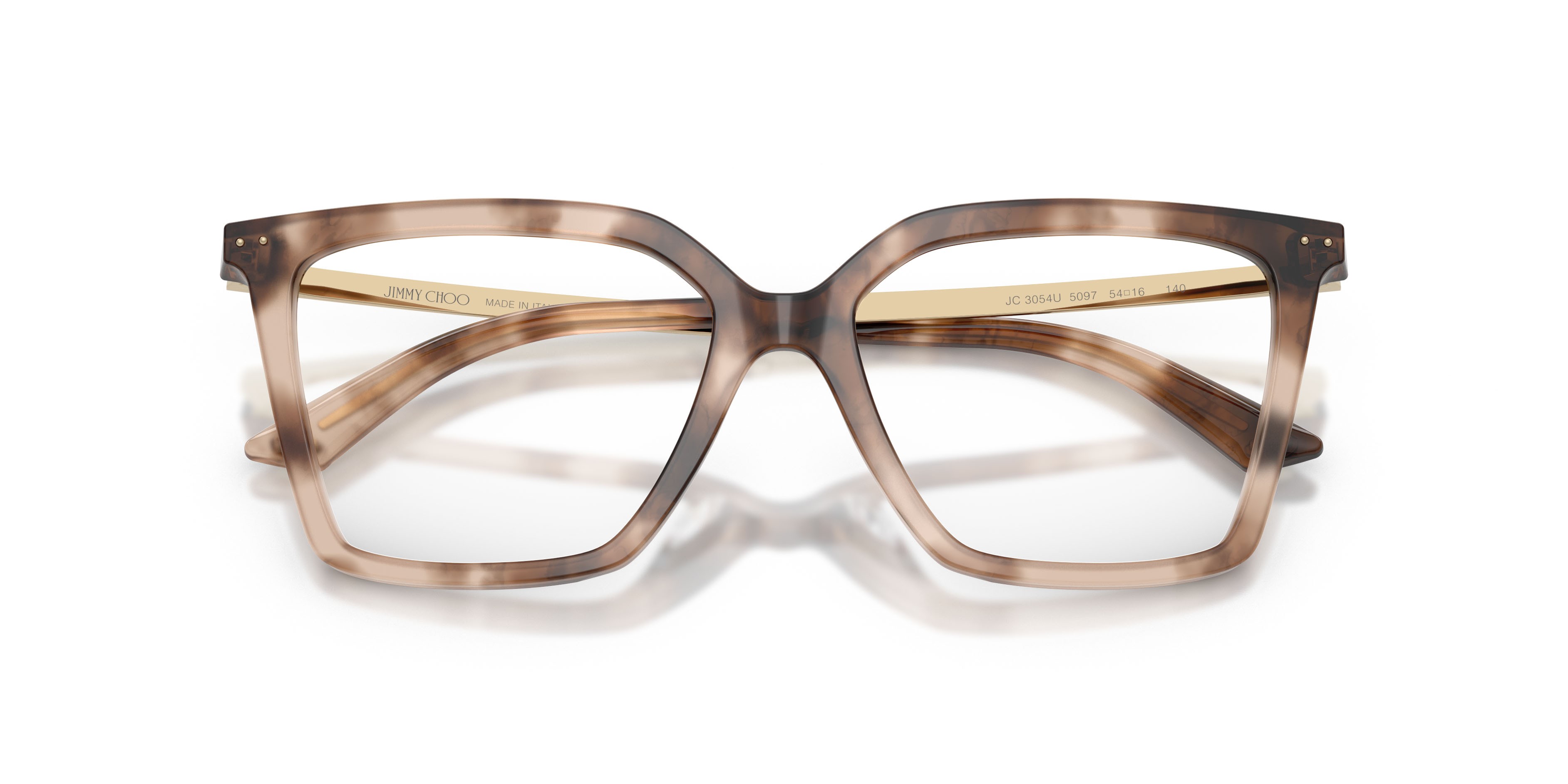 Eyeglasses Jimmy Choo JC 3054U (5097) color havana shape cat eye lenses lente demo