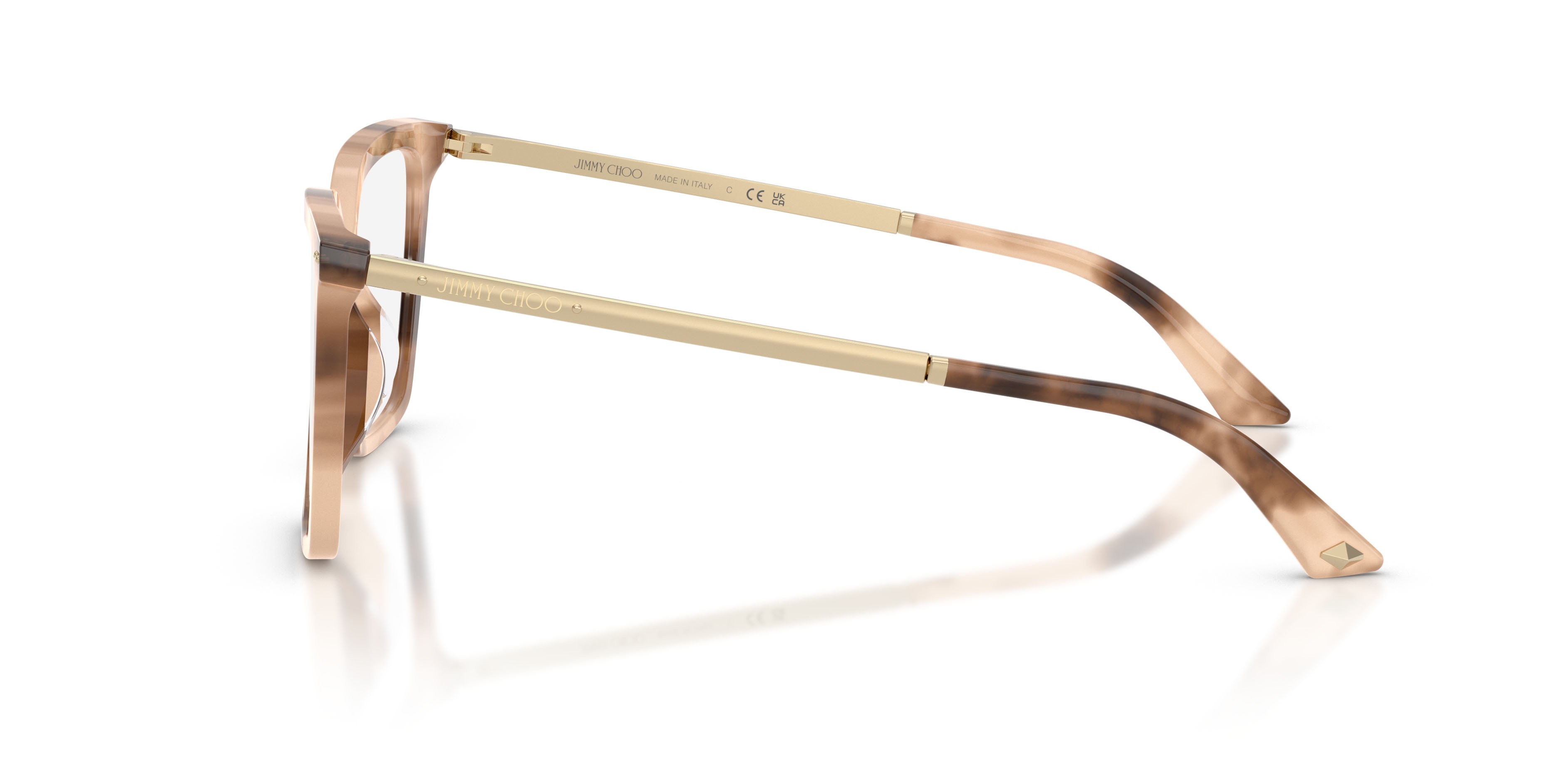 Eyeglasses Jimmy Choo JC 3054U (5097) color havana shape cat eye lenses lente demo