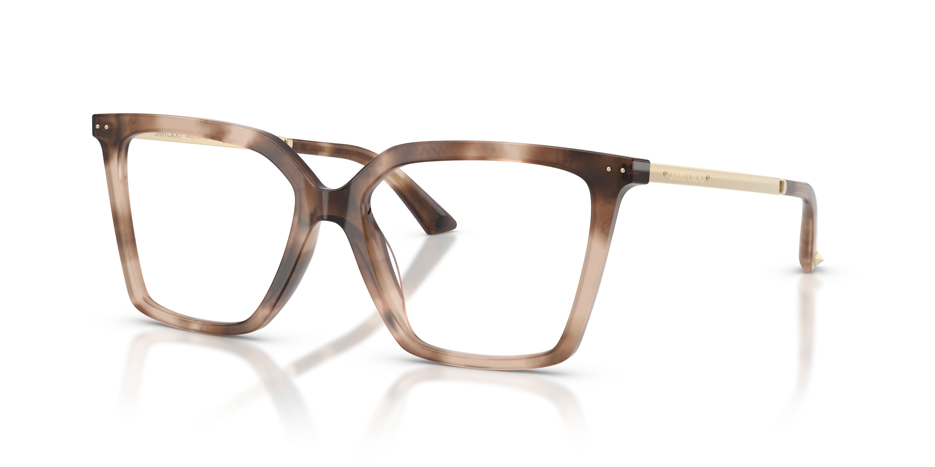 Eyeglasses Jimmy Choo JC 3054U (5097) color havana shape cat eye lenses lente demo