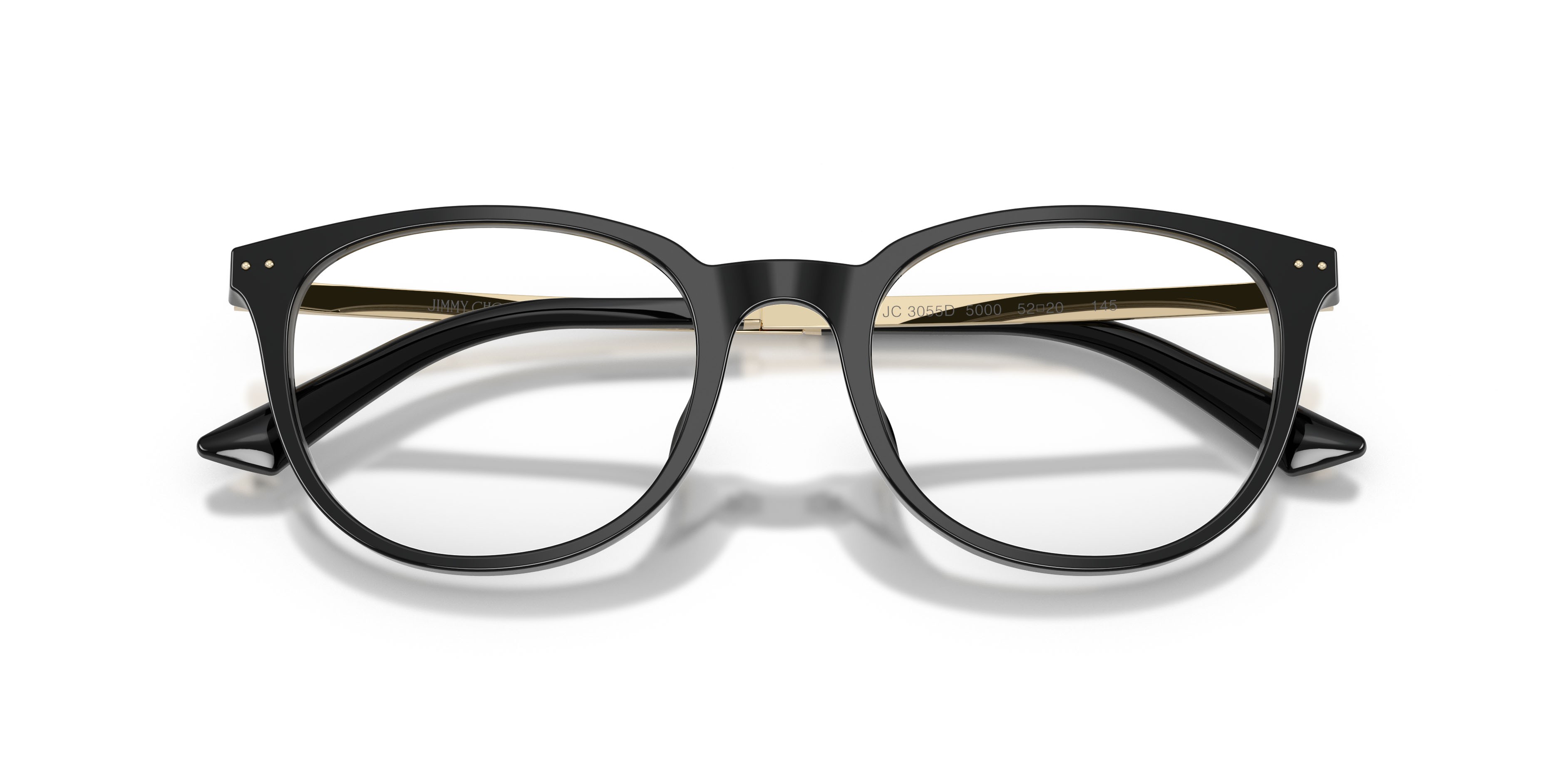Eyeglasses Jimmy Choo JC 3055D (5000) color nero shape pantos lenses lente demo