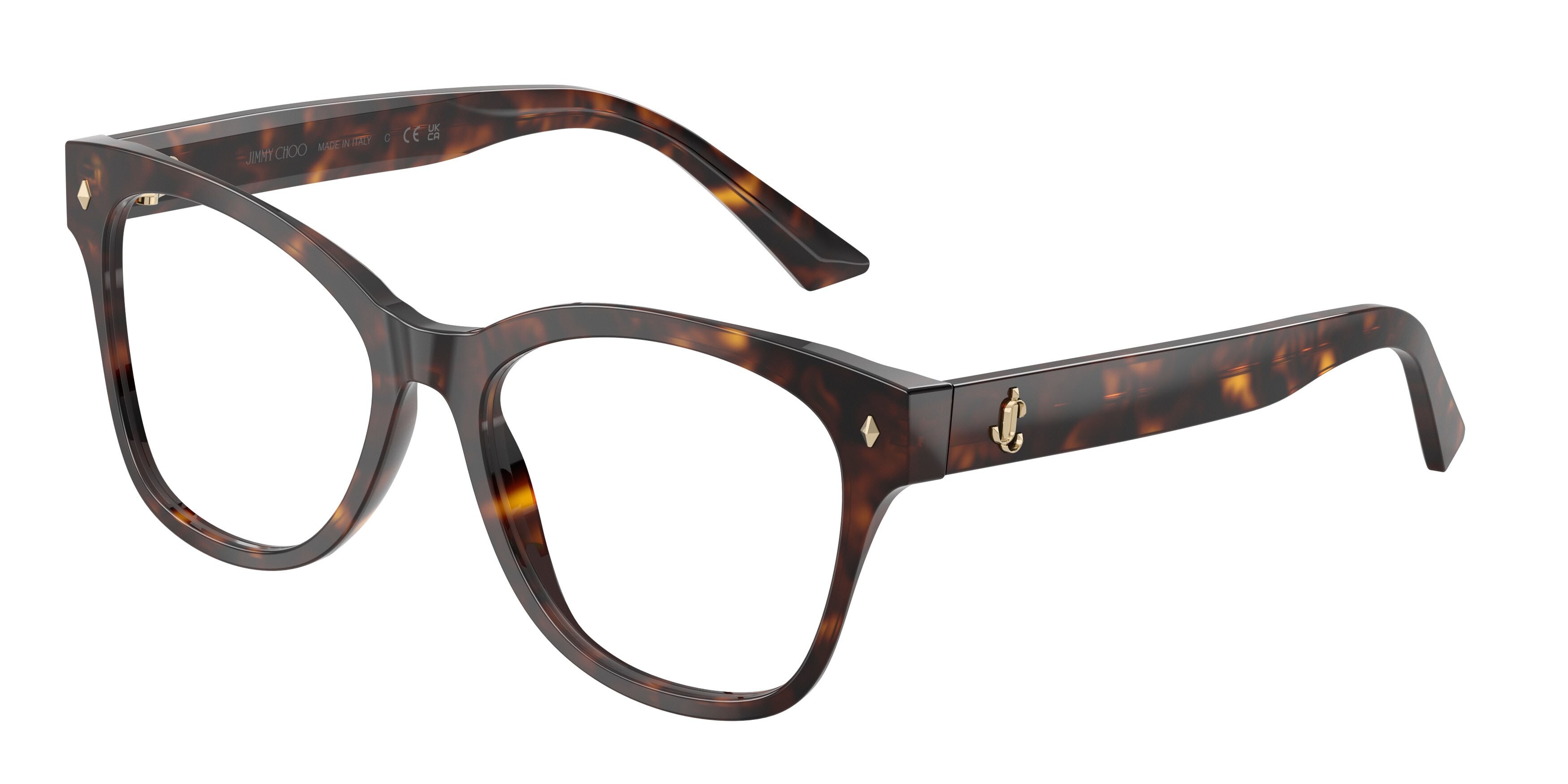 Eyeglasses Jimmy Choo JC 3056 (5002) color havana shape square lenses lente demo
