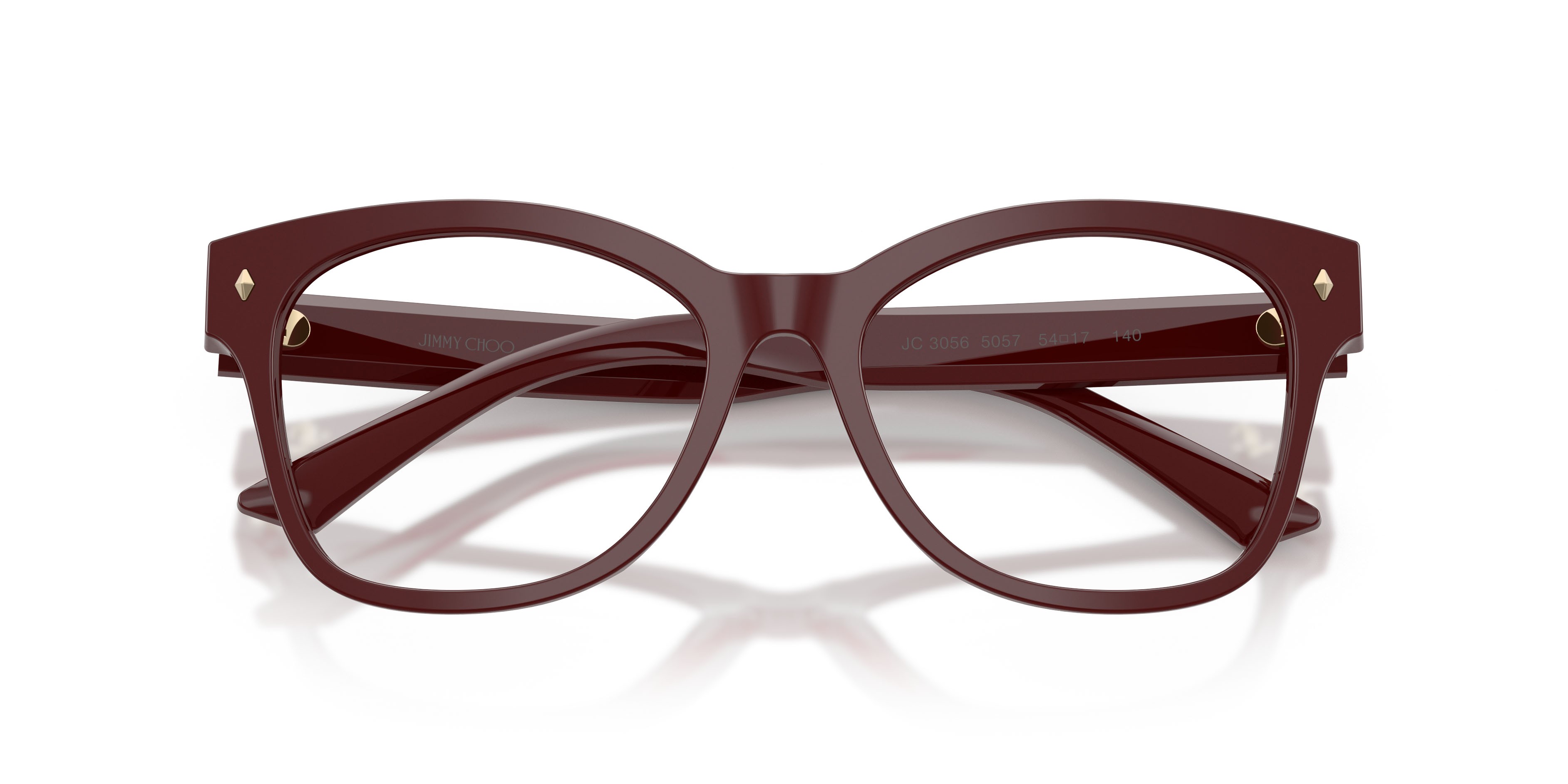 Eyeglasses Jimmy Choo JC 3056 (5057) color mirtillo rosso shape square lenses lente demo
