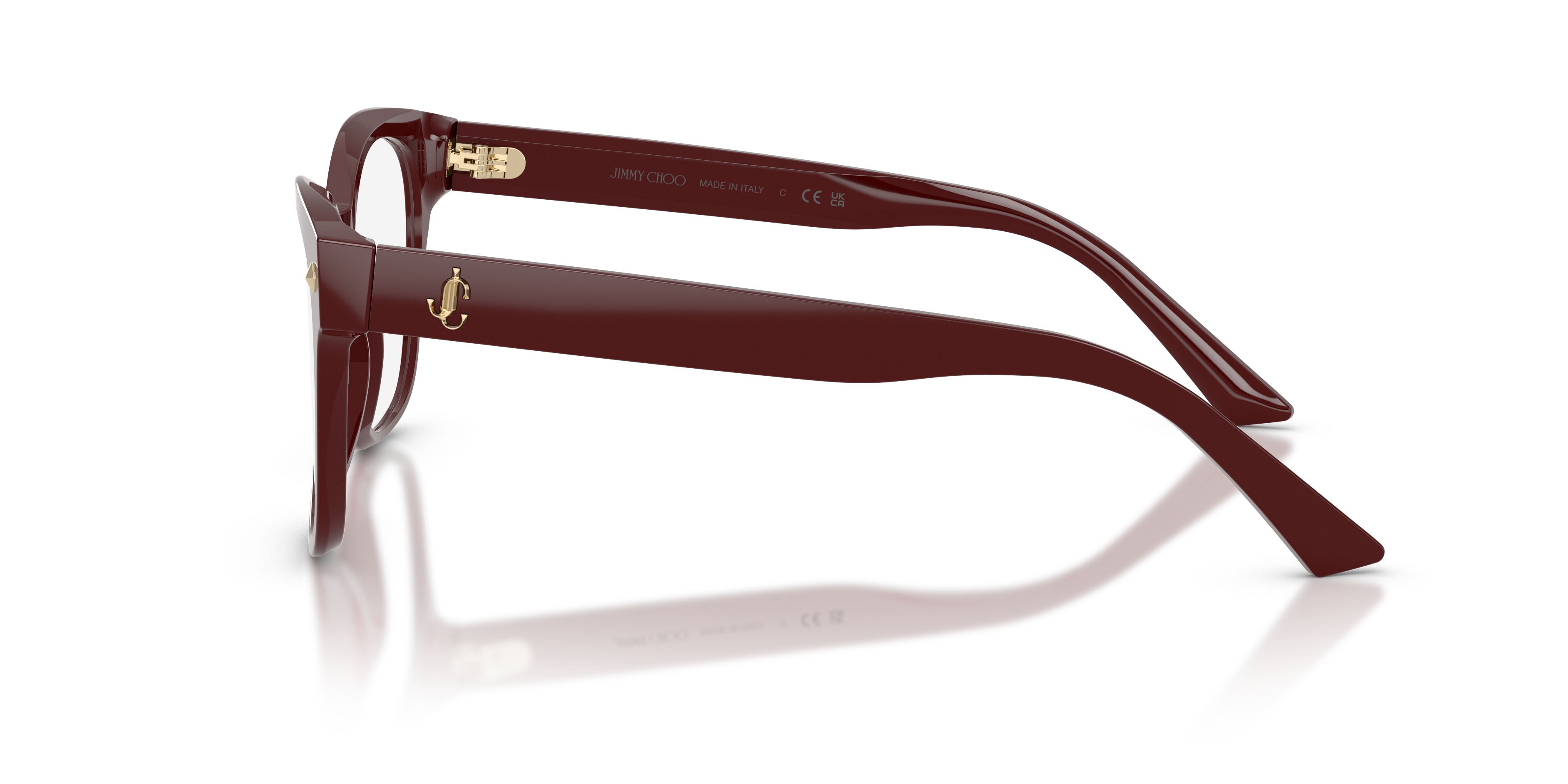 Eyeglasses Jimmy Choo JC 3056 (5057) color mirtillo rosso shape square lenses lente demo