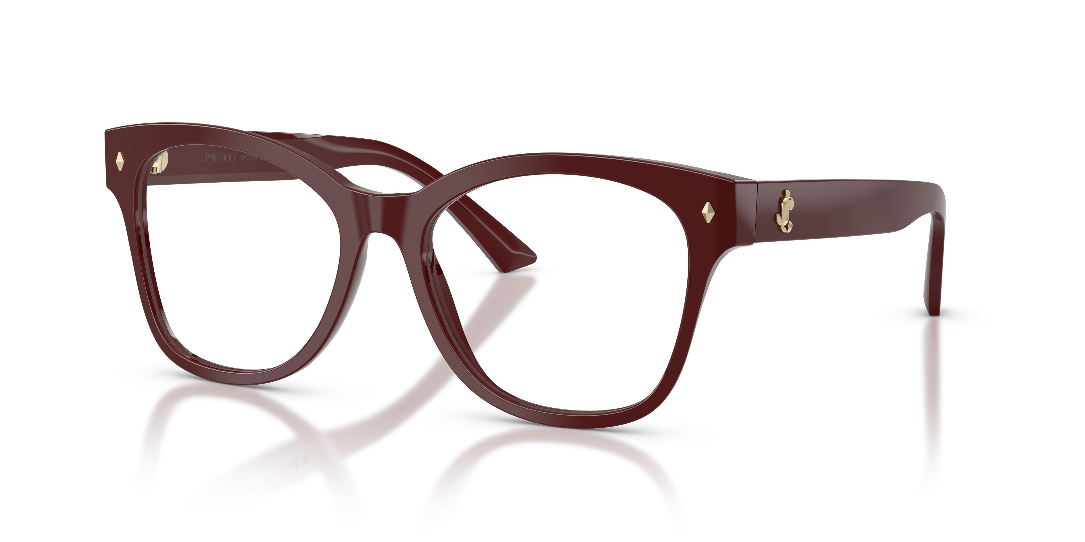 Eyeglasses Jimmy Choo JC 3056 (5057) color mirtillo rosso shape square lenses lente demo