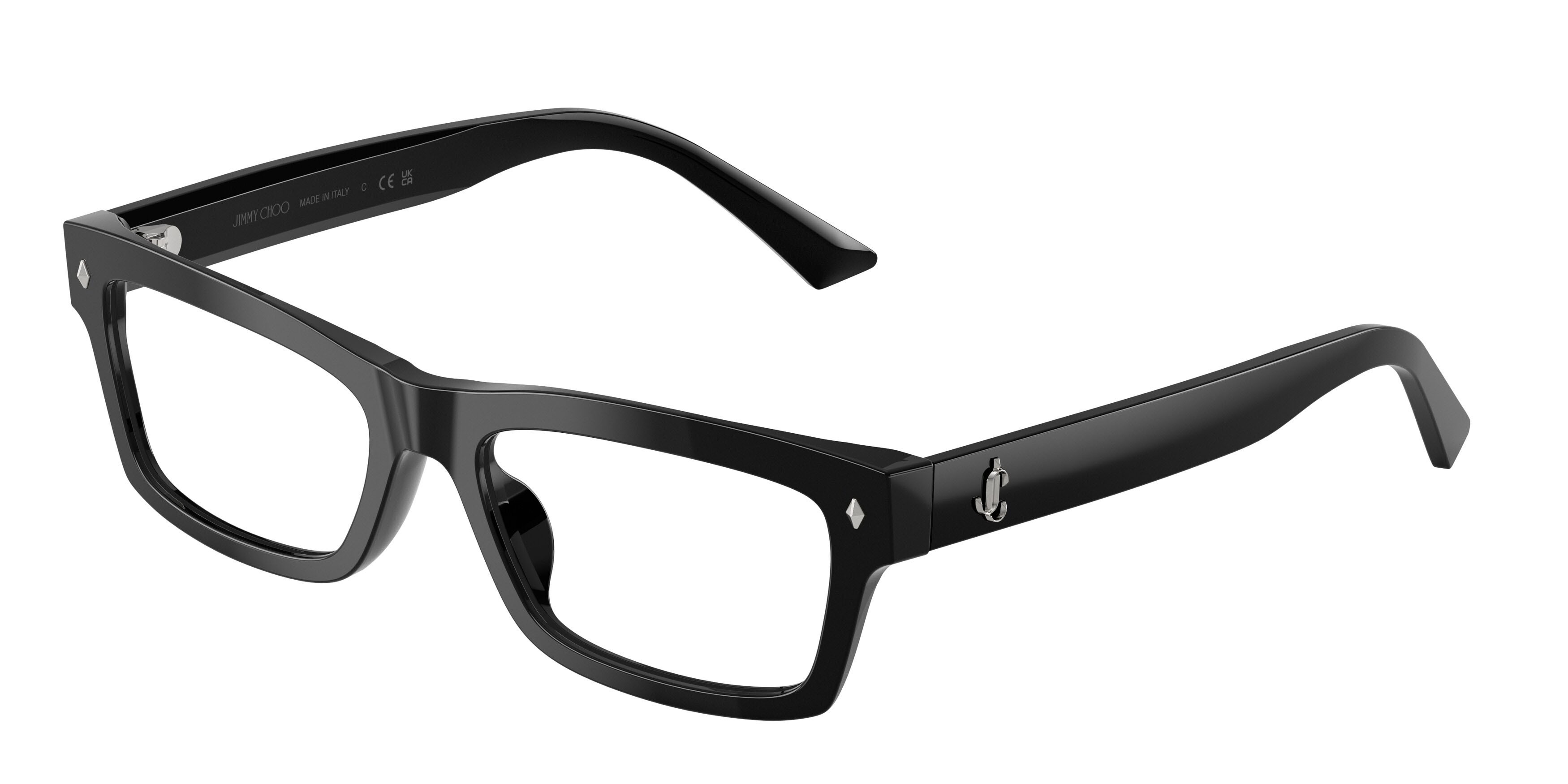 Eyeglasses Jimmy Choo JC 3057U (5000) color nero shape rectangle lenses lente demo