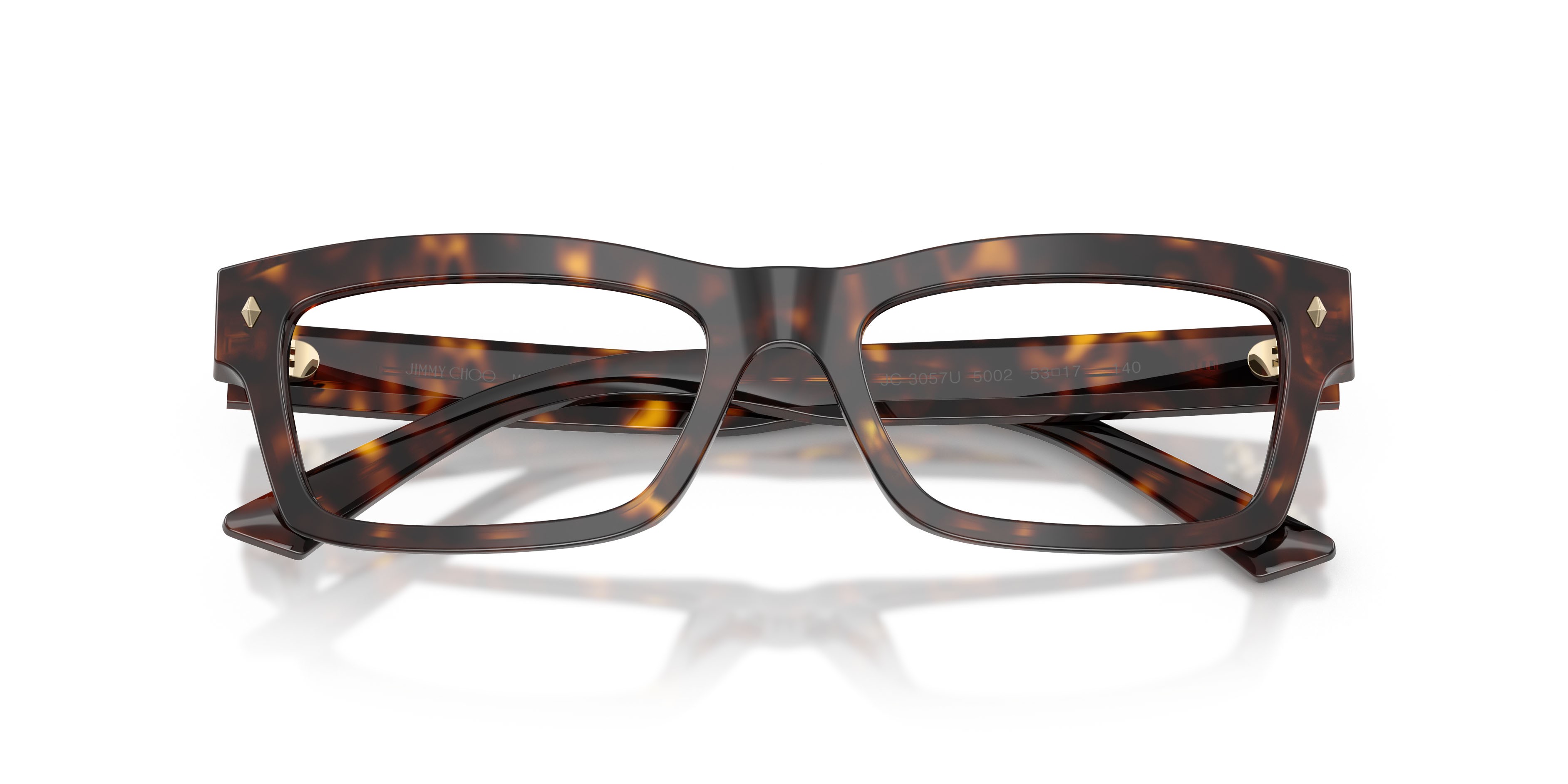 Eyeglasses Jimmy Choo JC 3057U (5002) color havana shape rectangle lenses lente demo