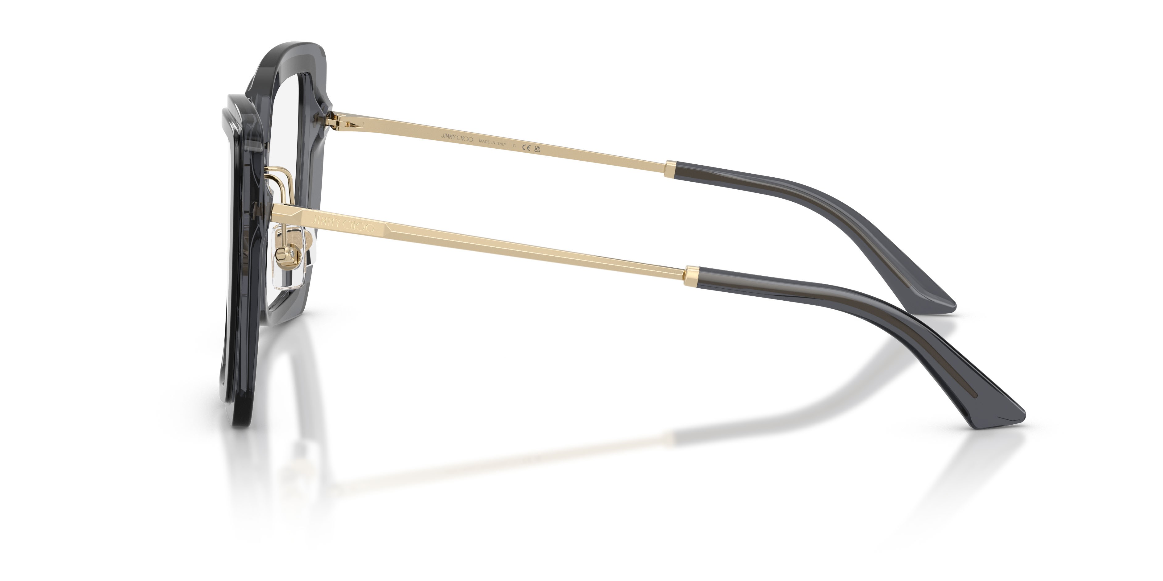 Occhiali da vista Jimmy Choo JC 3059 (5103) colore nero/grigio trasparente forma farfalla lenti lente demo