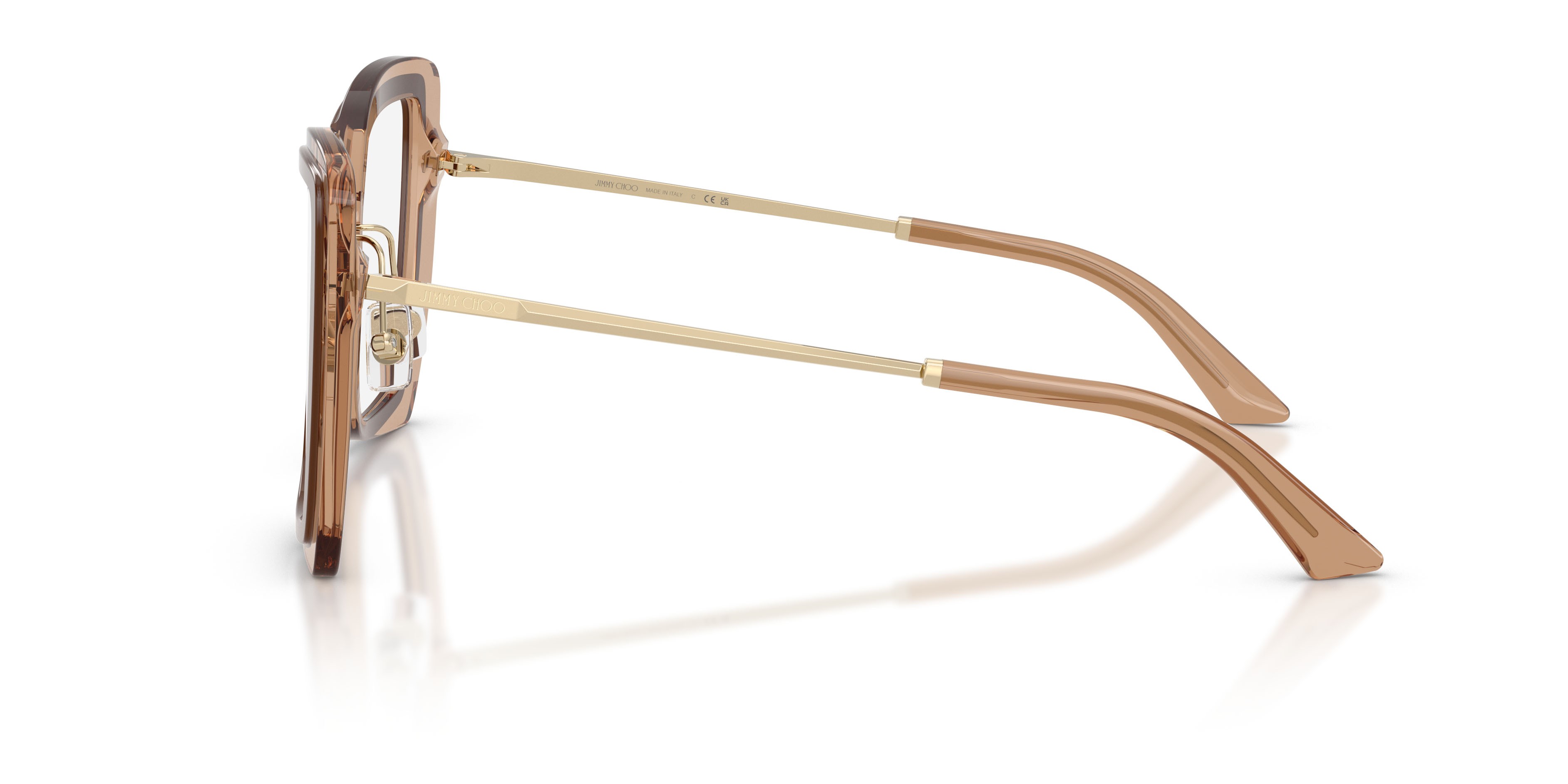 Occhiali da vista Jimmy Choo JC 3059 (5105) colore marrone/tanno forma farfalla lenti lente demo