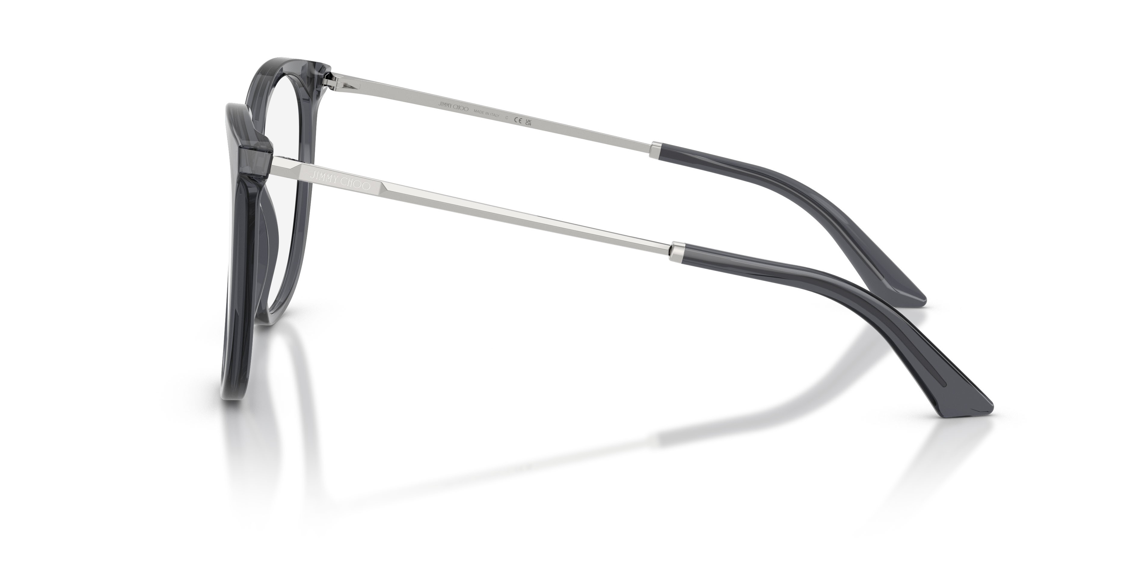 Occhiali da vista Jimmy Choo JC 3060 (5106) colore grigio trasparente forma pantos lenti lente demo