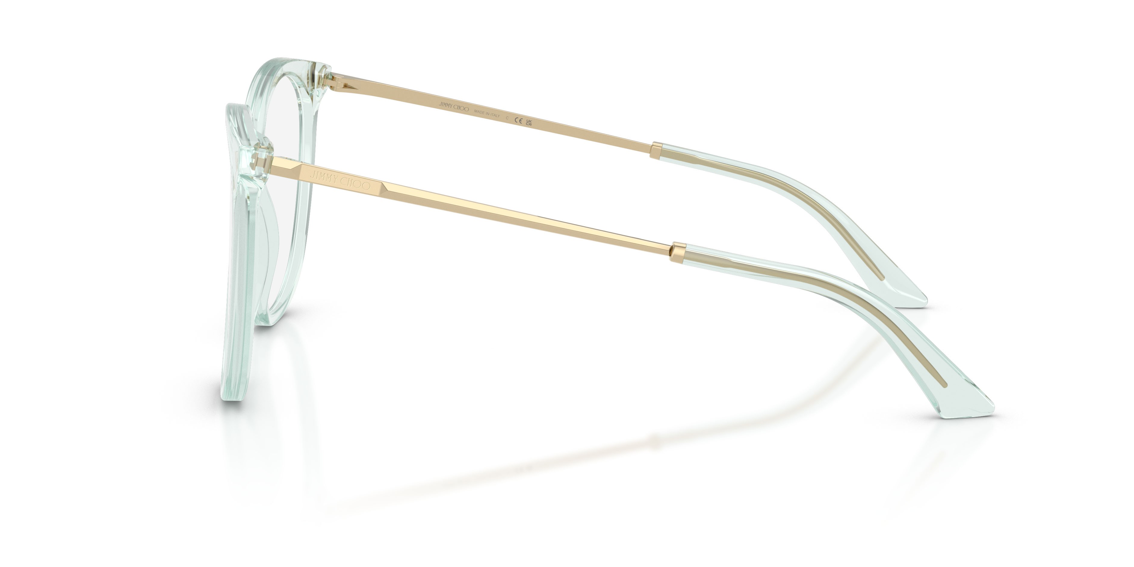 Occhiali da vista Jimmy Choo JC 3060 (5108) colore verde trasparente forma pantos lenti lente demo
