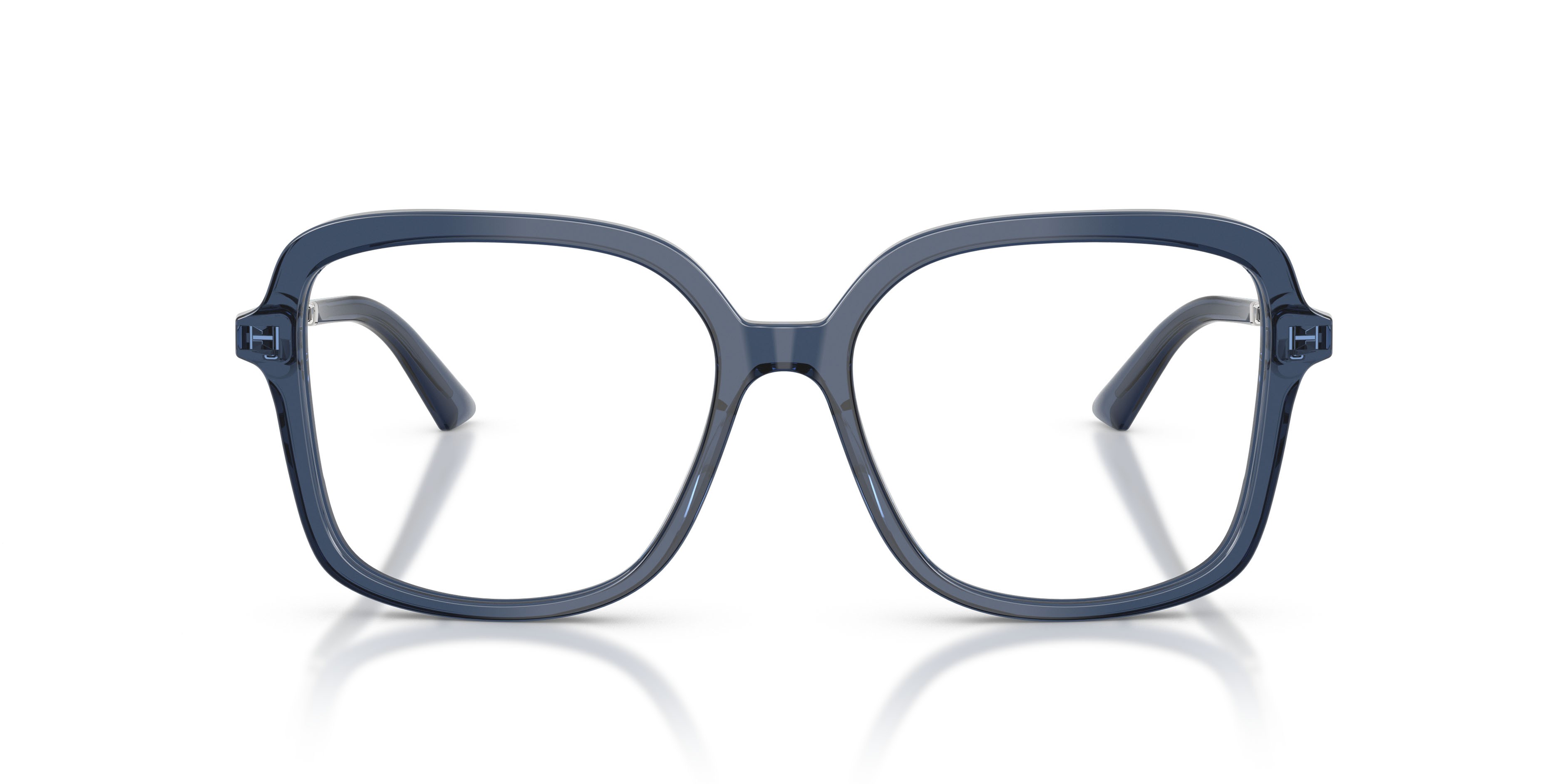 Occhiali da vista Jimmy Choo JC 3061U (5035) colore blu navy trasparente forma quadrato lenti lente demo