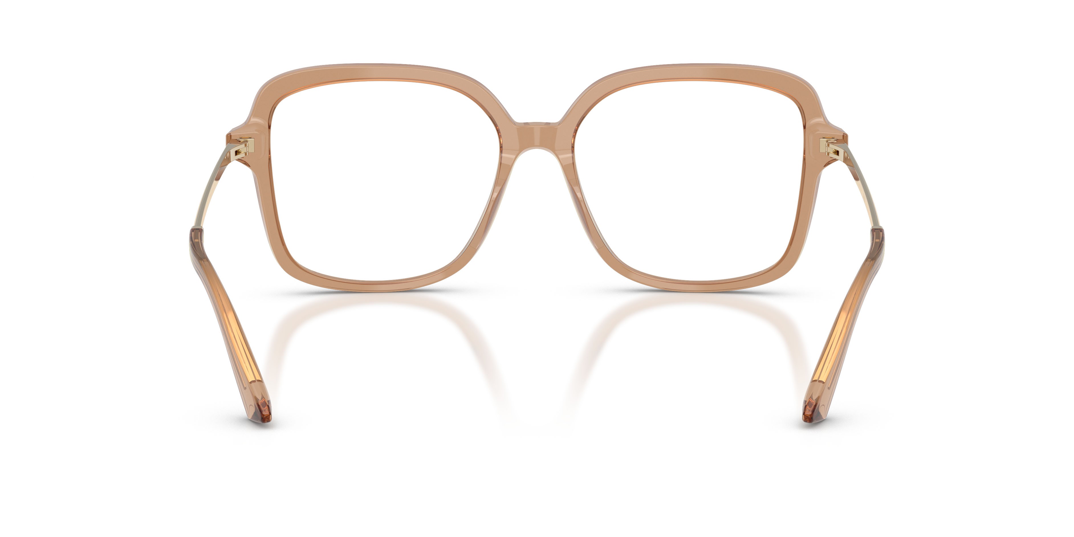 Occhiali da vista Jimmy Choo JC 3061U (5076) colore tan trasparente forma quadrato lenti lente demo