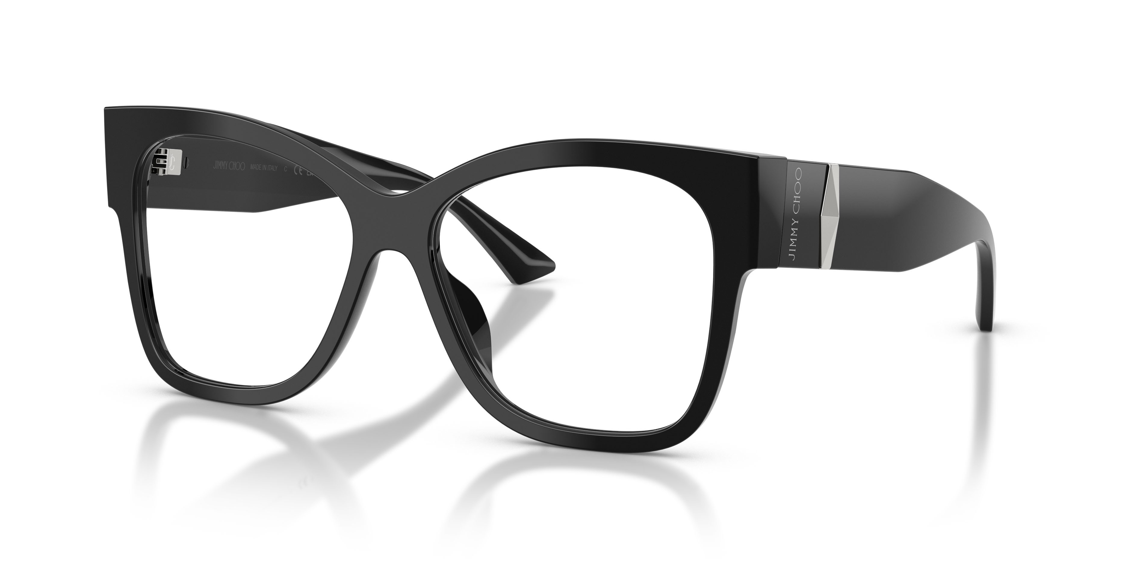Occhiali da vista Jimmy Choo JC 3062U (5000) colore nero forma quadrato lenti lente demo