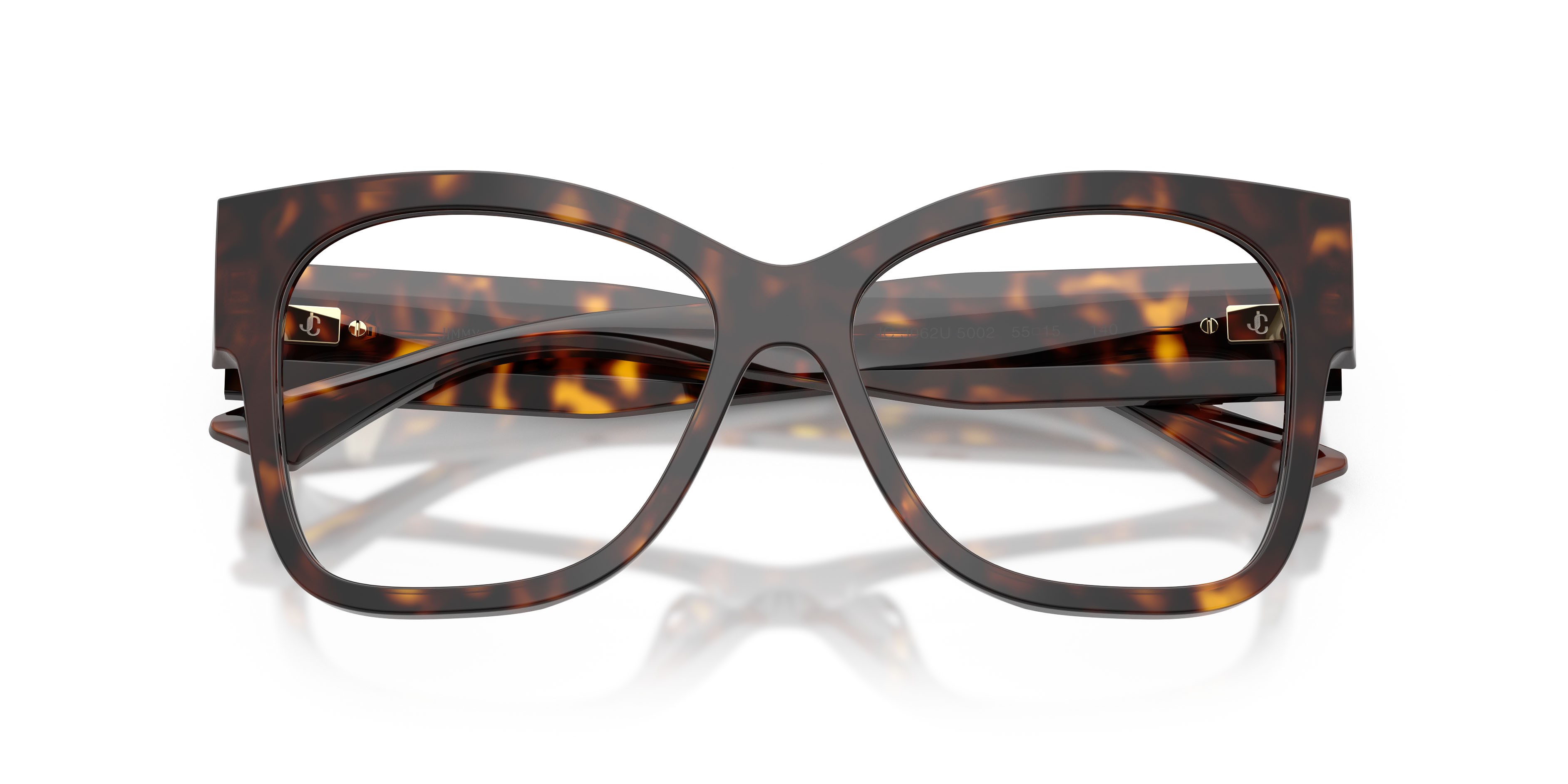 Occhiali da vista Jimmy Choo JC 3062U (5002) colore havana forma quadrato lenti lente demo