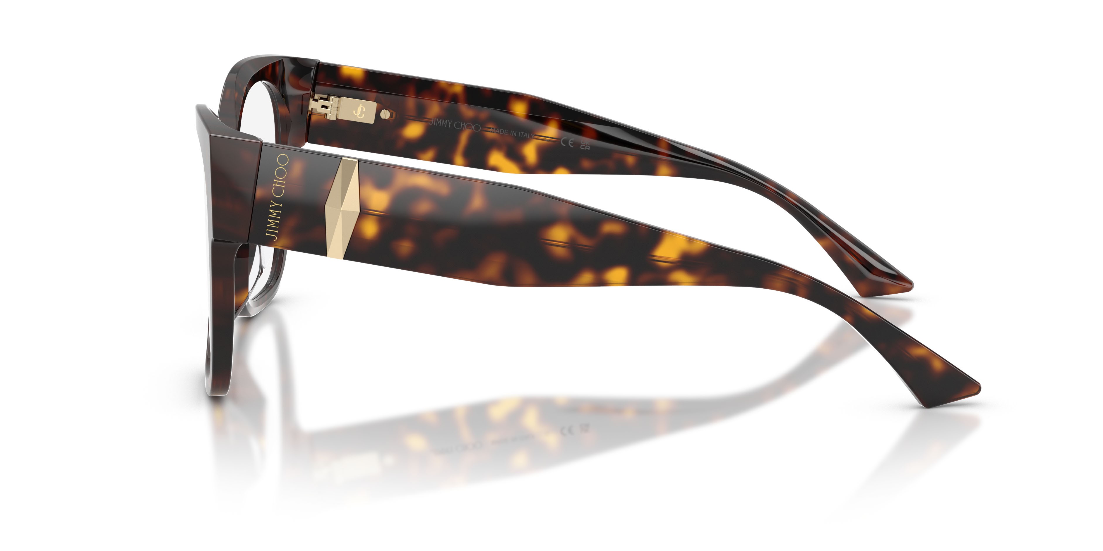 Occhiali da vista Jimmy Choo JC 3062U (5002) colore havana forma quadrato lenti lente demo