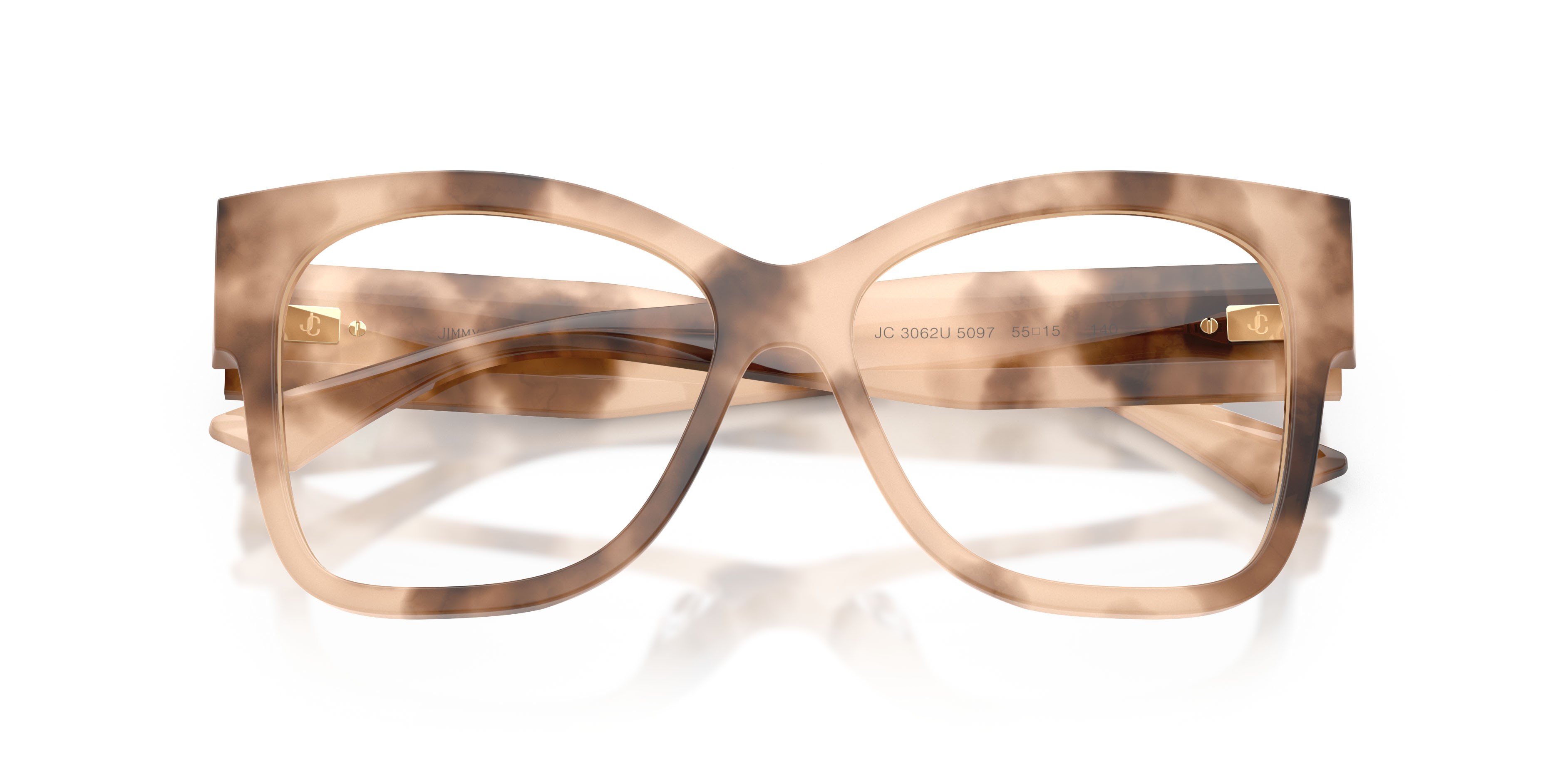 Occhiali da vista Jimmy Choo JC 3062U (5097) colore havana forma quadrato lenti lente demo