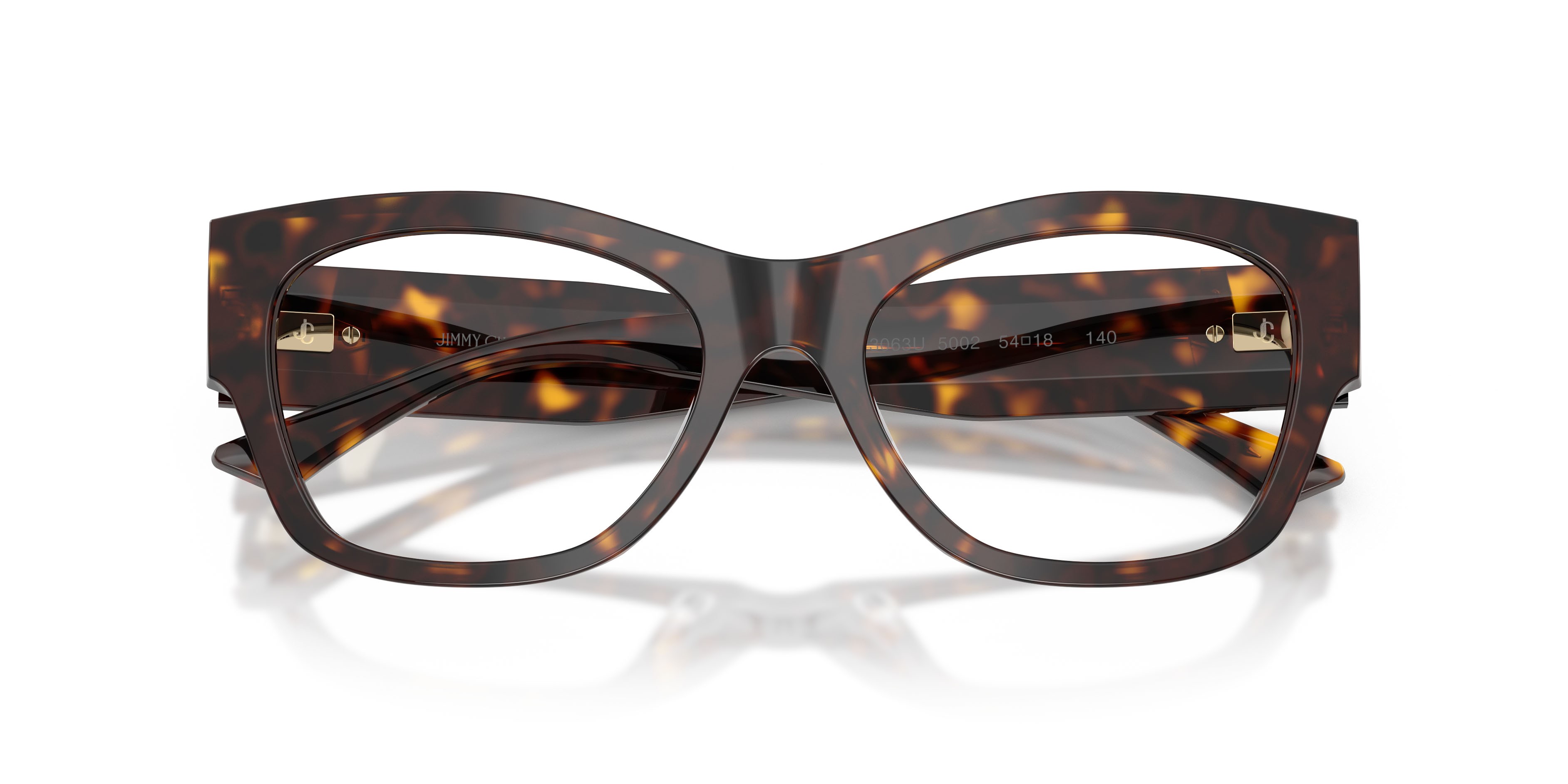 Occhiali da vista Jimmy Choo JC 3063U (5002) colore havana forma quadrato lenti lente demo