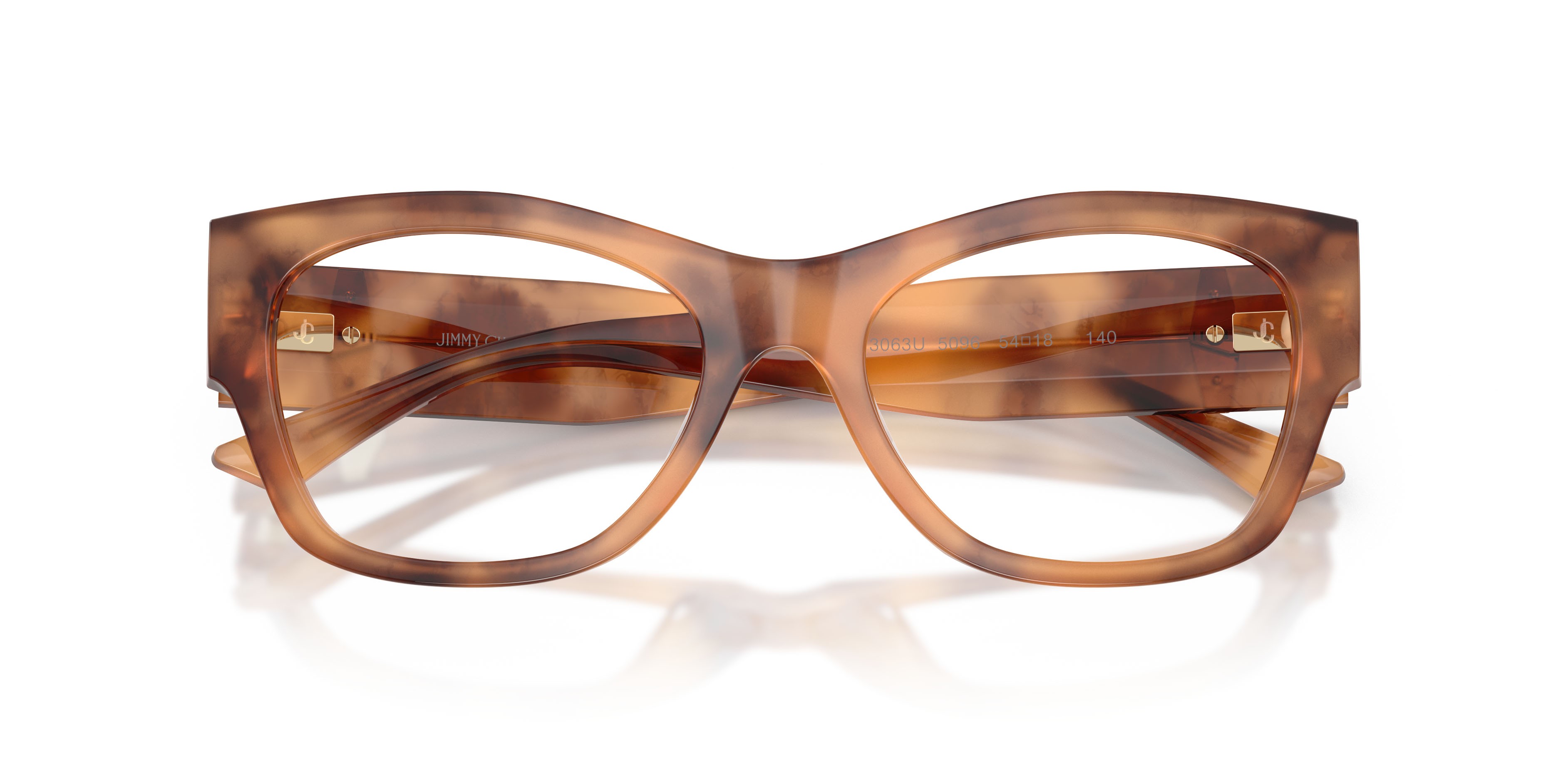 Occhiali da vista Jimmy Choo JC 3063U (5096) colore tan havana forma quadrato lenti lente demo