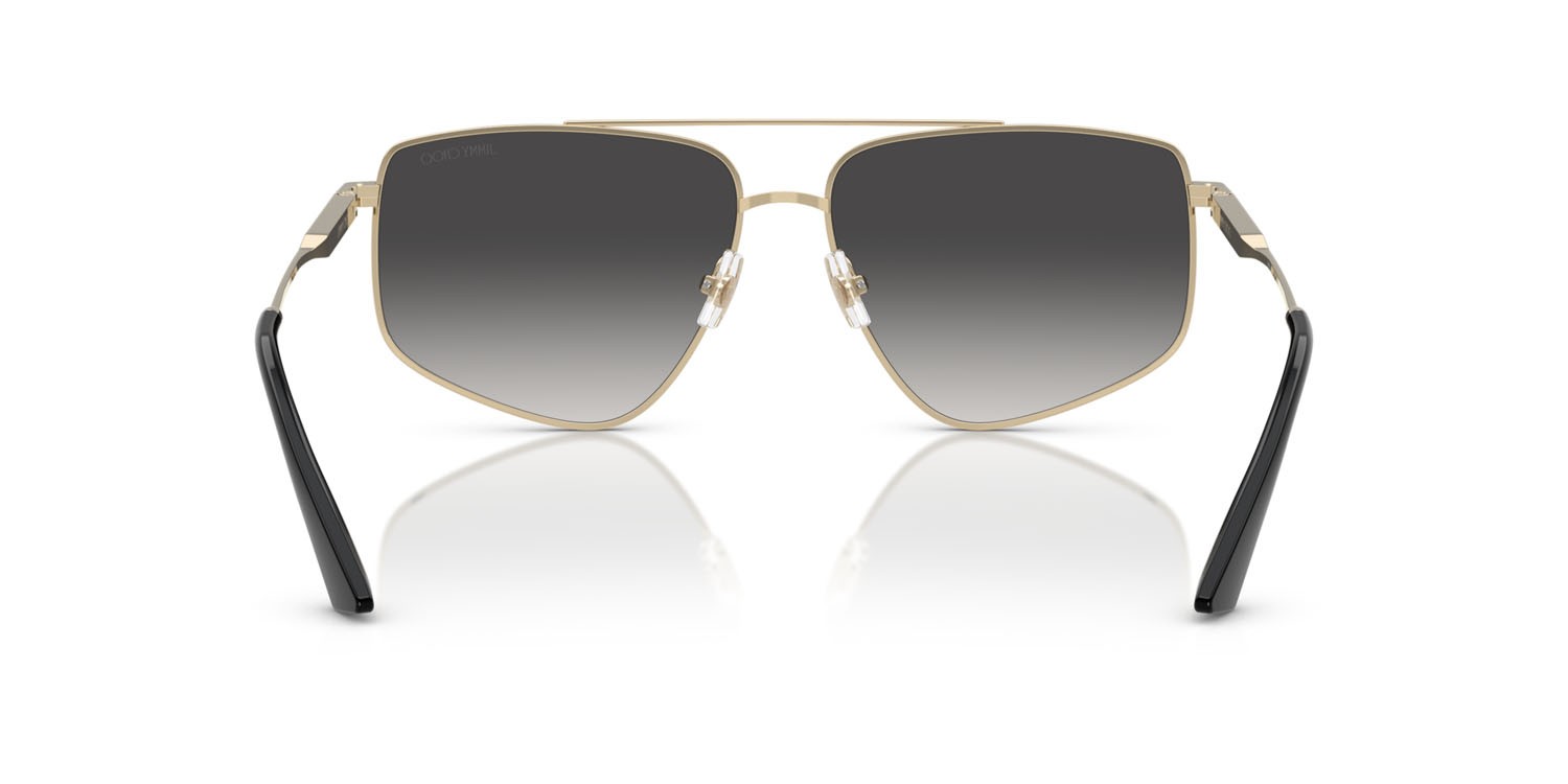 Sunglasses Jimmy Choo JC 4011 (30068G) color oro pallido shape aviator lenses grigio sfumato