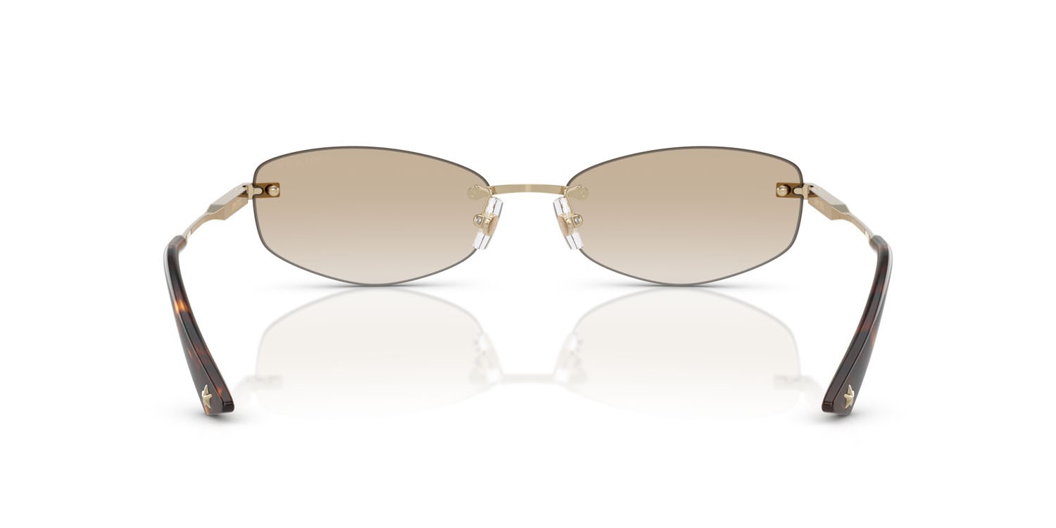 Occhiali da sole Jimmy Choo JC 4013D (300611) colore oro pallido forma ovale lenti grigio sfumato
