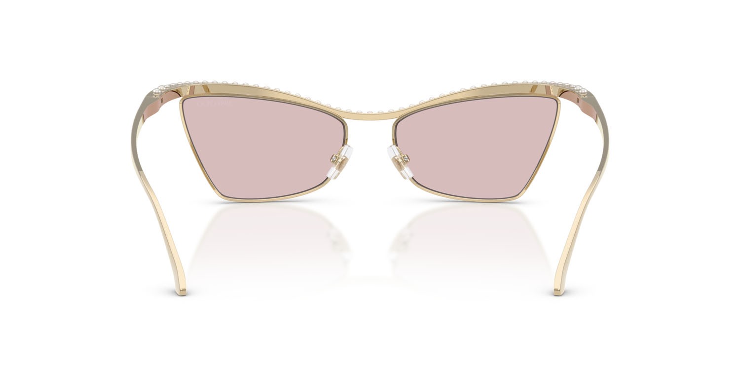 Sunglasses Jimmy Choo JC 4014H (3006/5) color oro pallido shape cat eye lenses rosa
