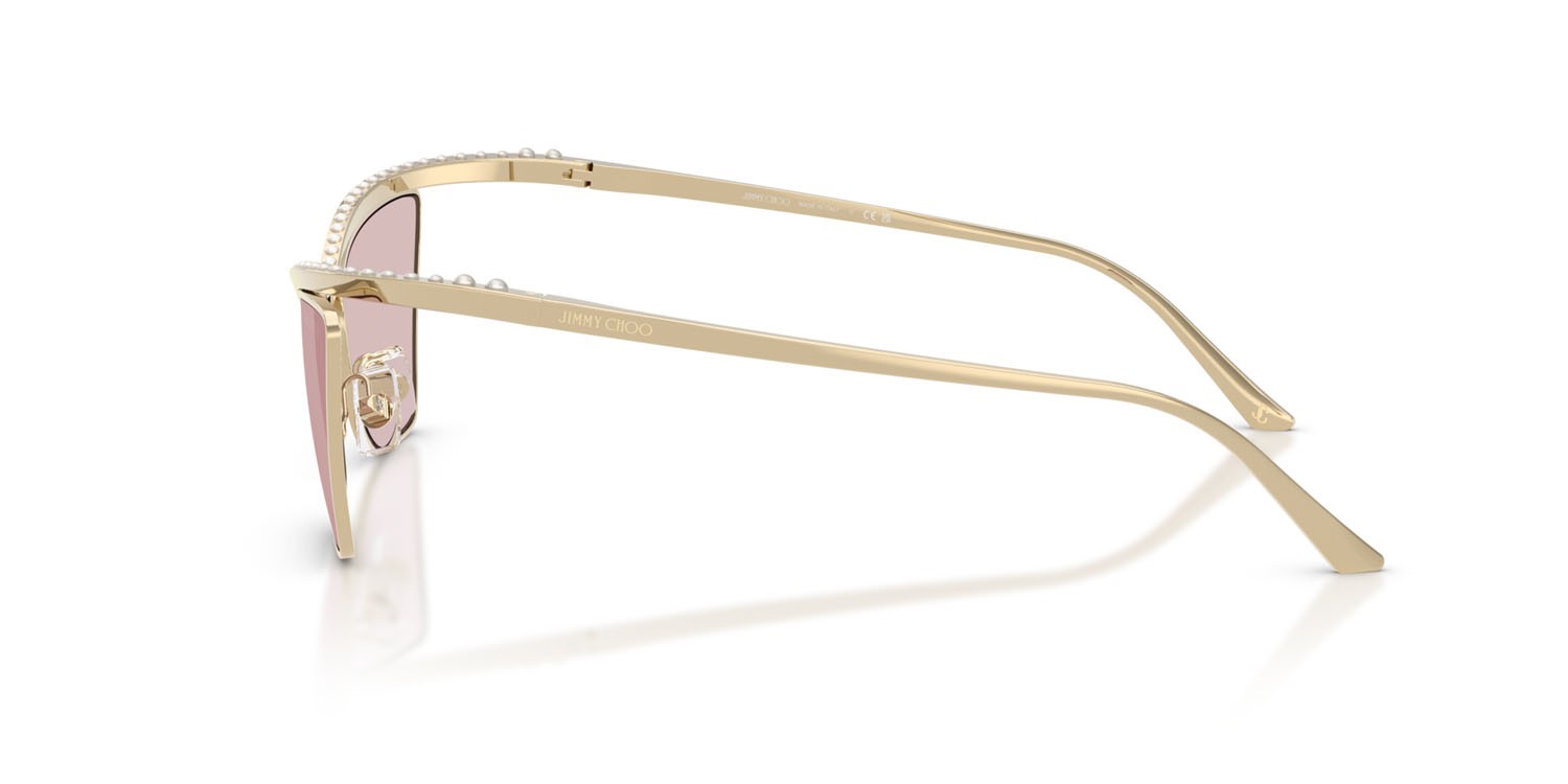 Sunglasses Jimmy Choo JC 4014H (3006/5) color oro pallido shape cat eye lenses rosa