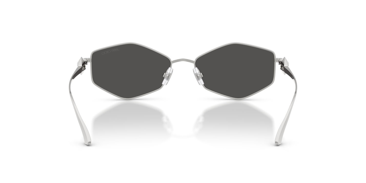 Occhiali da sole Jimmy Choo JC 4017 (300287) colore argento forma ovale lenti grigio scuro