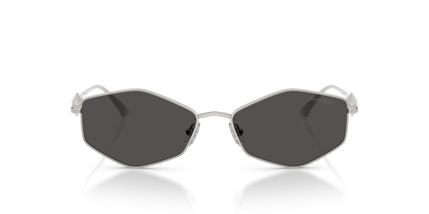 Occhiali da sole Jimmy Choo JC 4017 (300287) colore argento forma ovale lenti grigio scuro