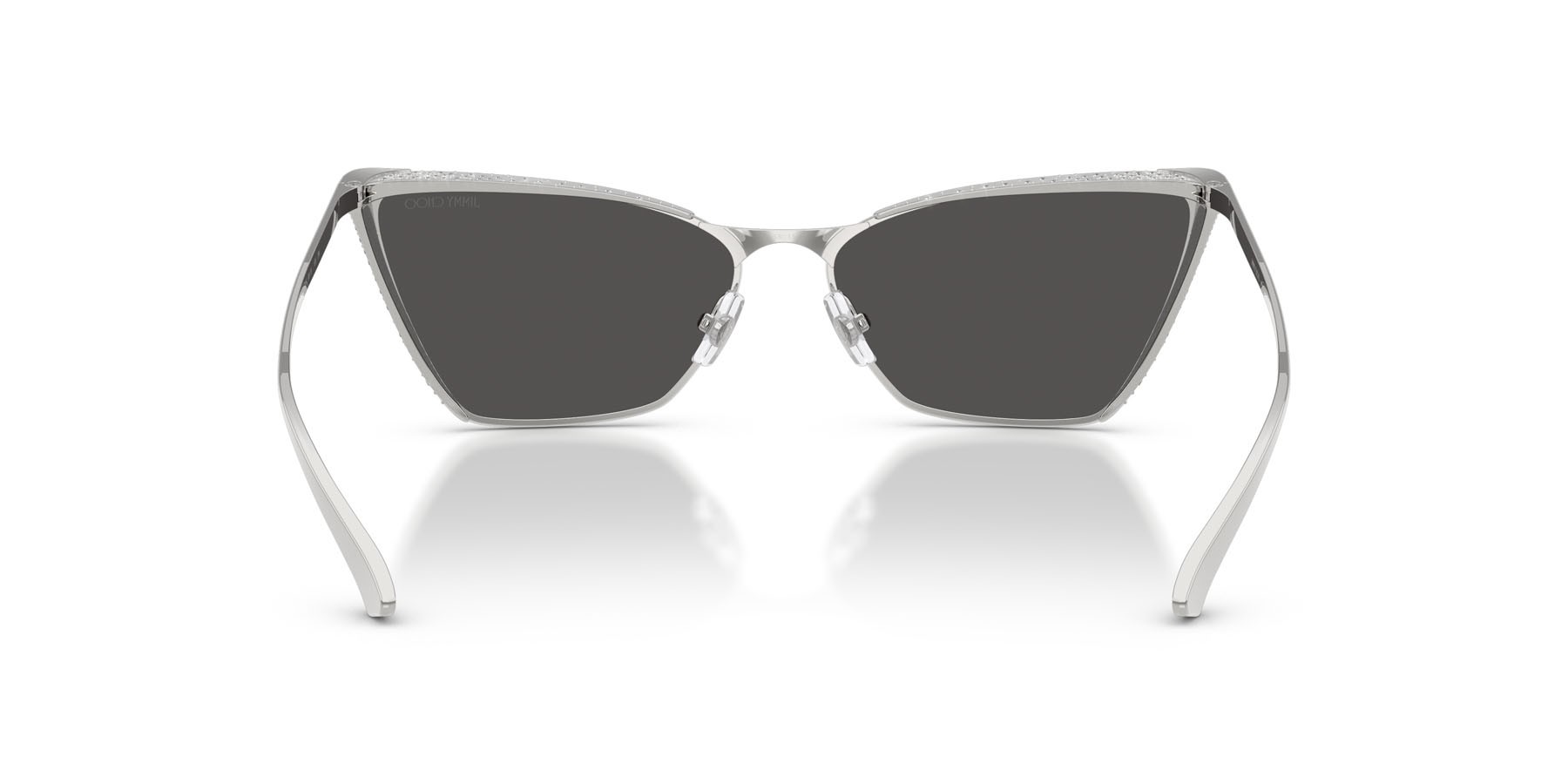 Occhiali da sole Jimmy Choo JC 4019B (300287) colore argento forma cat eye lenti grigio scuro