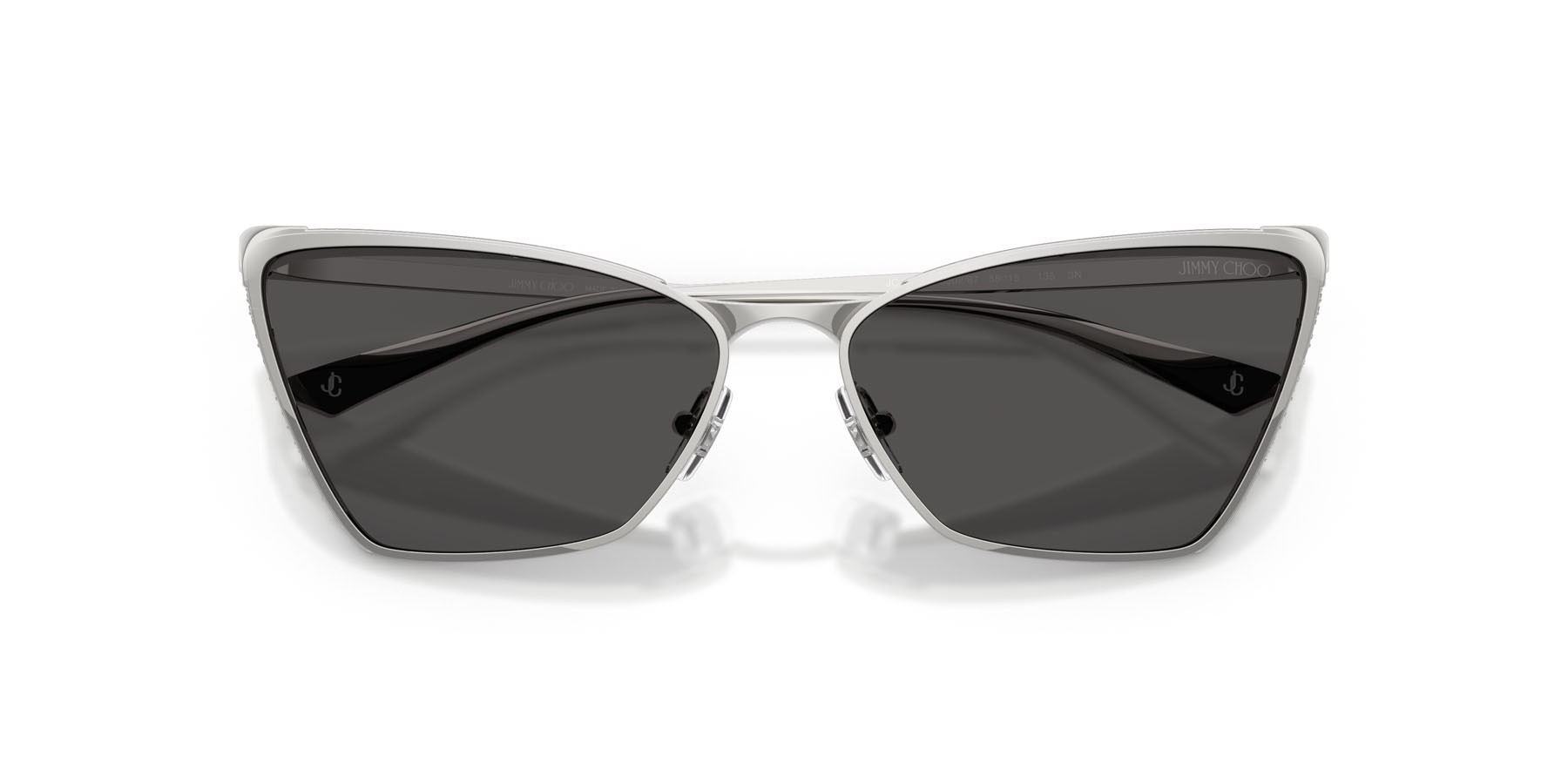 Occhiali da sole Jimmy Choo JC 4019B (300287) colore argento forma cat eye lenti grigio scuro