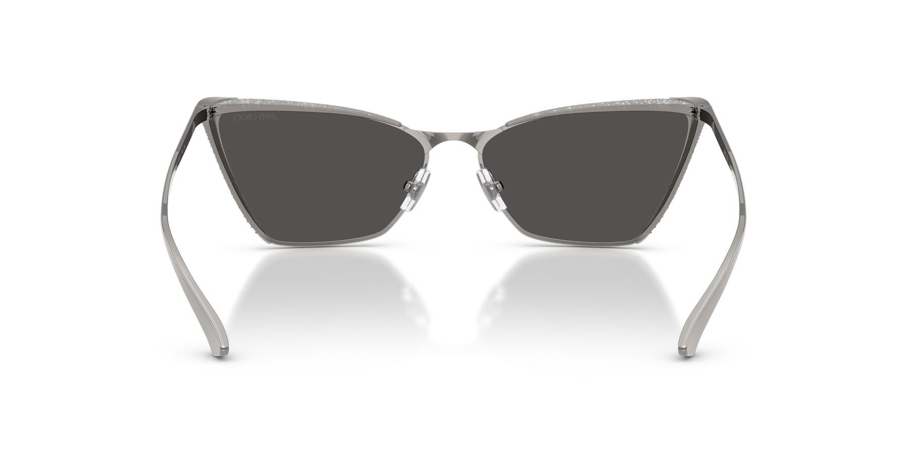 Occhiali da sole Jimmy Choo JC 4019B (300487) colore gunmetal forma cat eye lenti grigio scuro