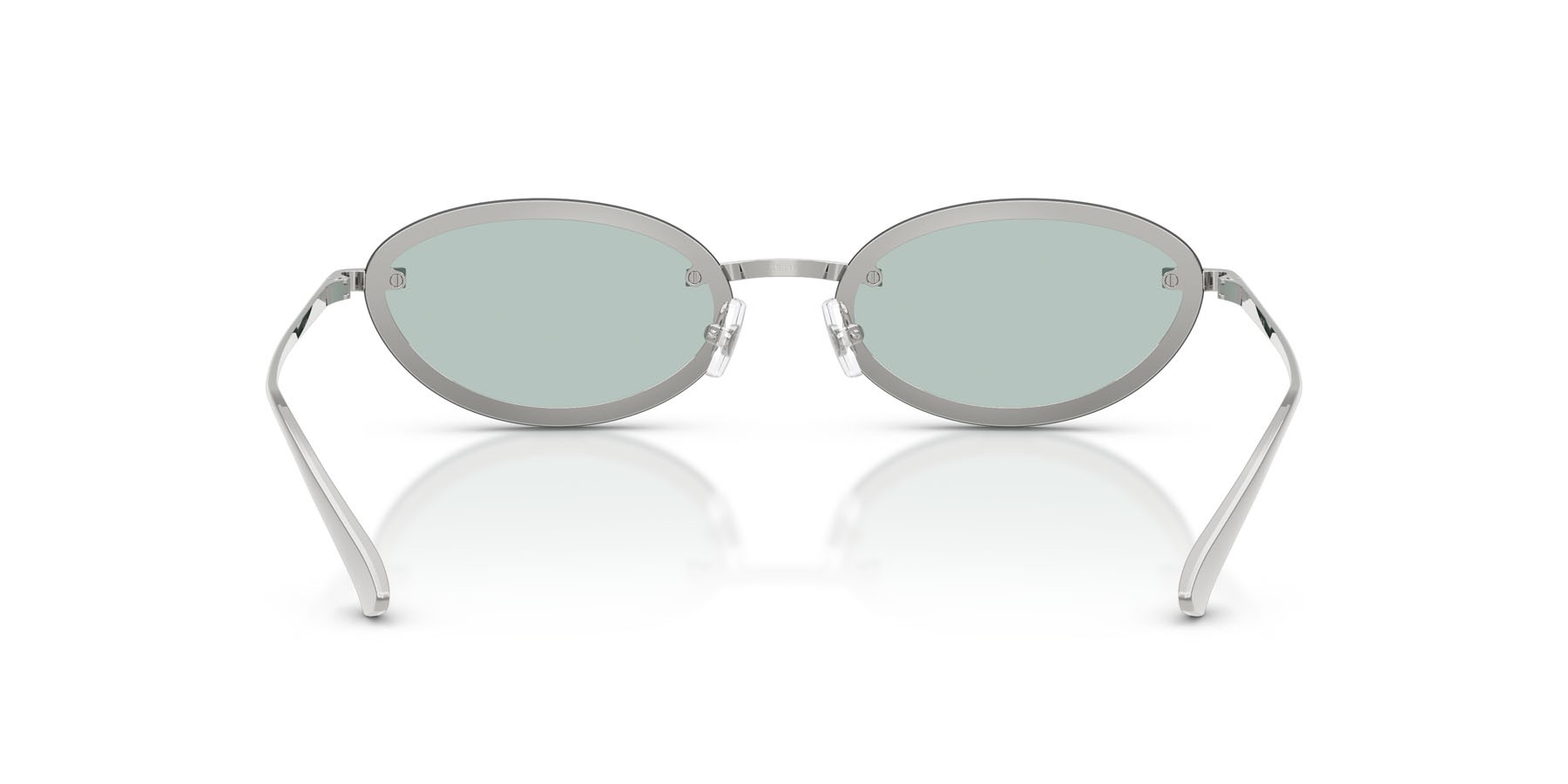 Occhiali da sole Jimmy Choo JC 4020B (30029C) colore argento forma ovale lenti azzurro/flash argento