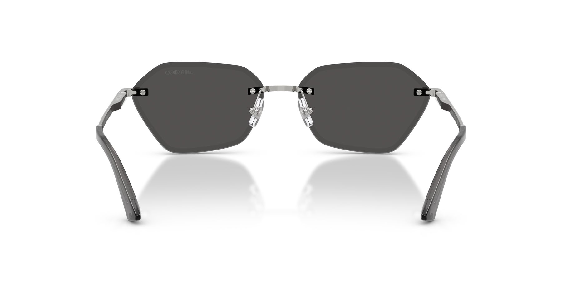 Sunglasses Jimmy Choo JC 4022J (300287) color argento shape irregular lenses grigio scuro