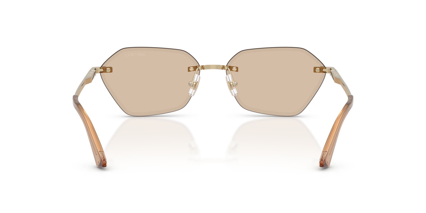 Occhiali da sole Jimmy Choo JC 4022J (300693) colore oro pallido forma irregolare lenti marrone chiaro