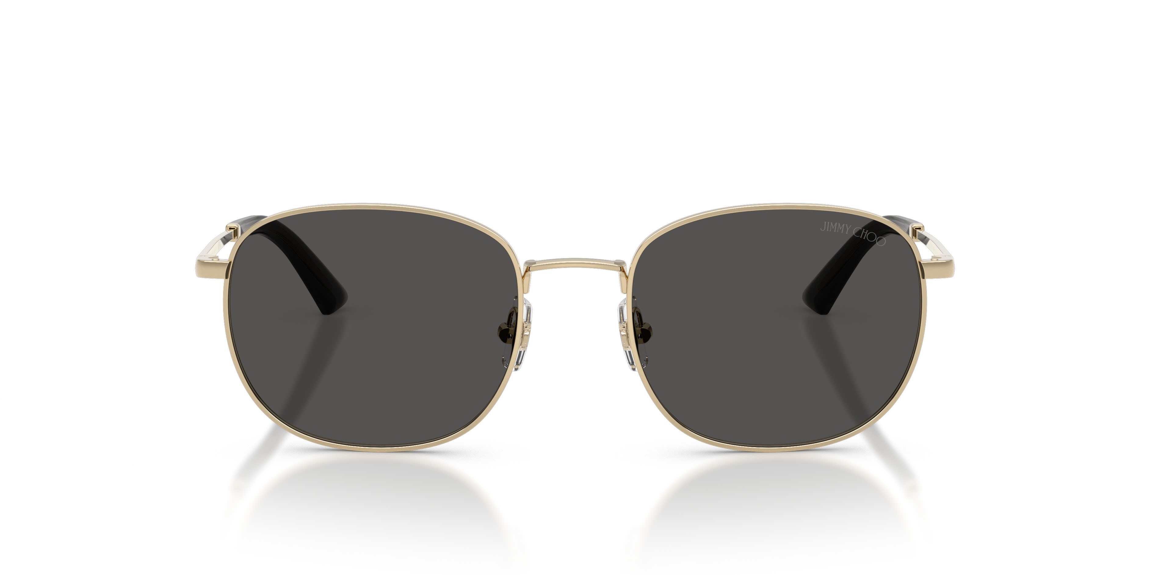 Sunglasses Jimmy Choo JC 4025B (300687) color oro pallido shape pantos lenses grigio scuro
