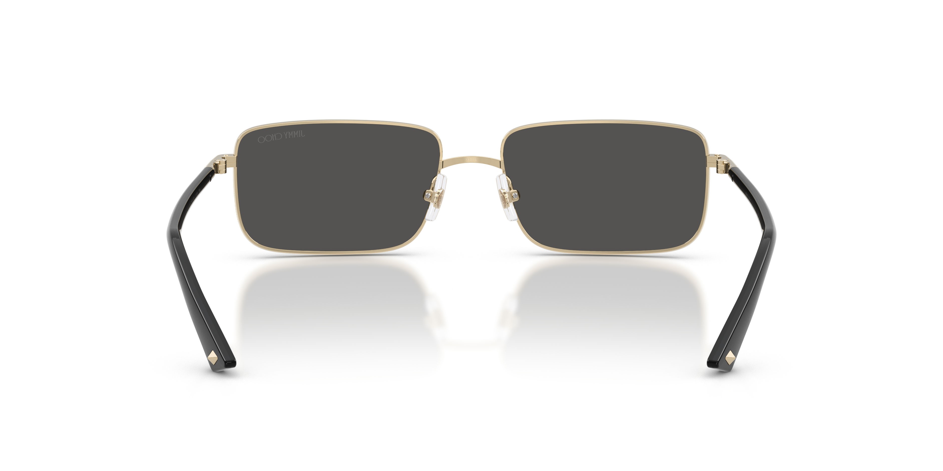 Occhiali da sole Jimmy Choo JC 4027 (300687) colore oro pallido forma rettangolare lenti grigio scuro