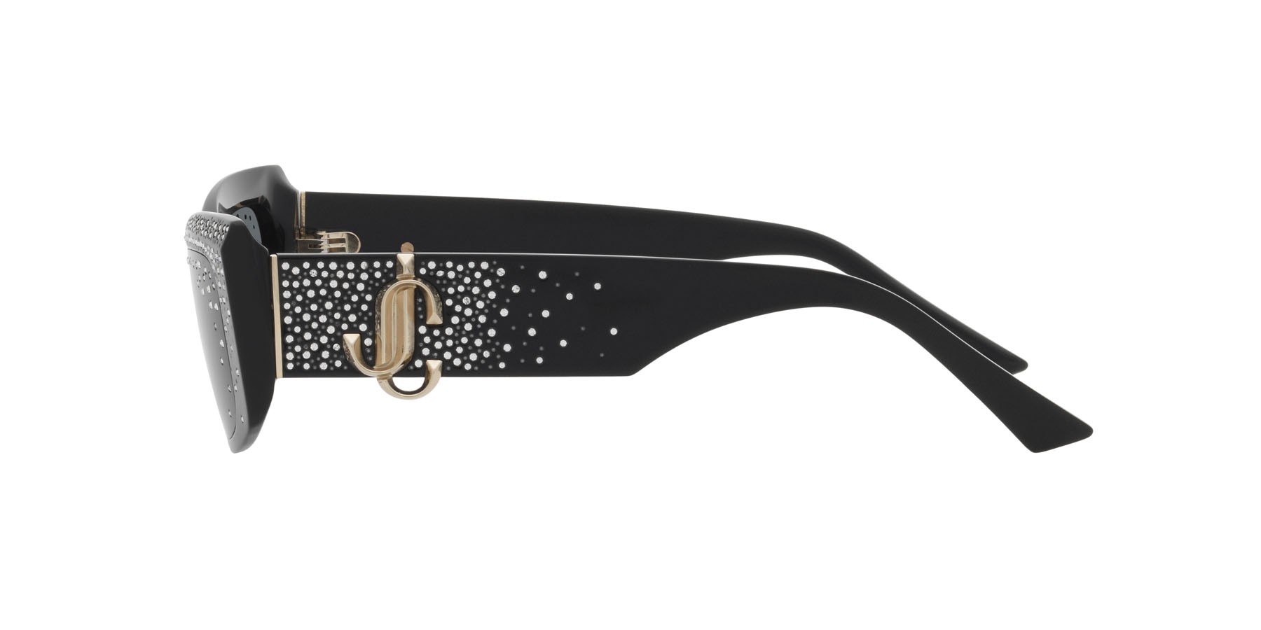 Occhiali da sole Jimmy Choo JC 5020B (505387) colore nero forma quadrato lenti grigio scuro