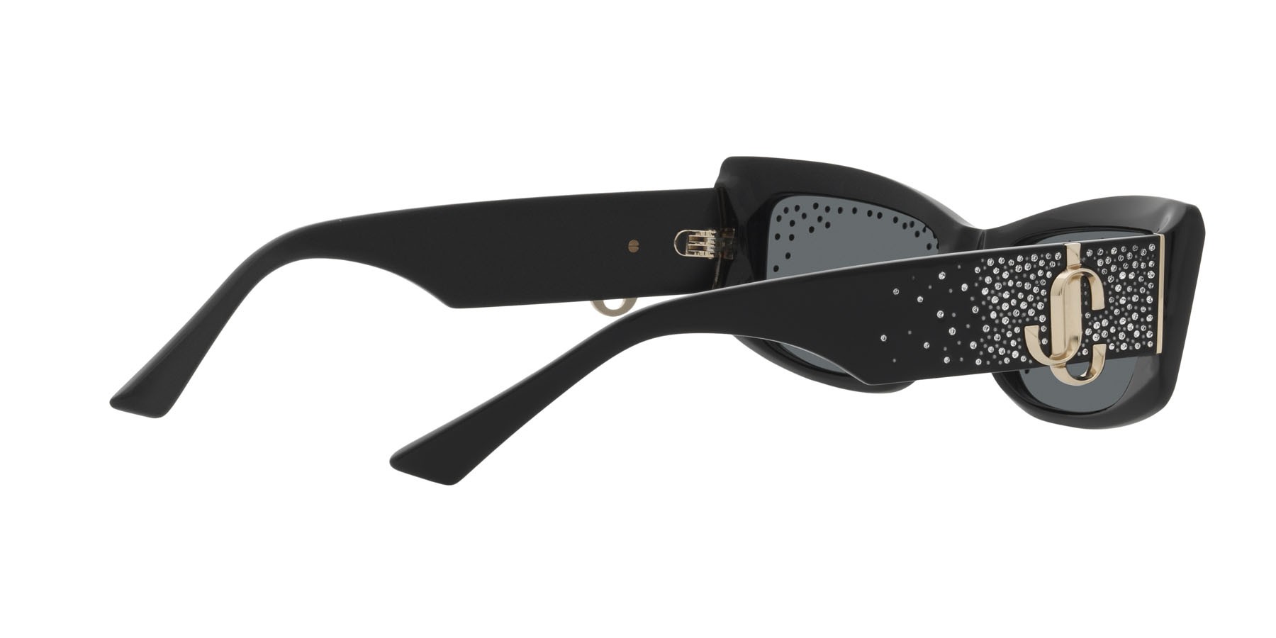 Occhiali da sole Jimmy Choo JC 5020B (505387) colore nero forma quadrato lenti grigio scuro