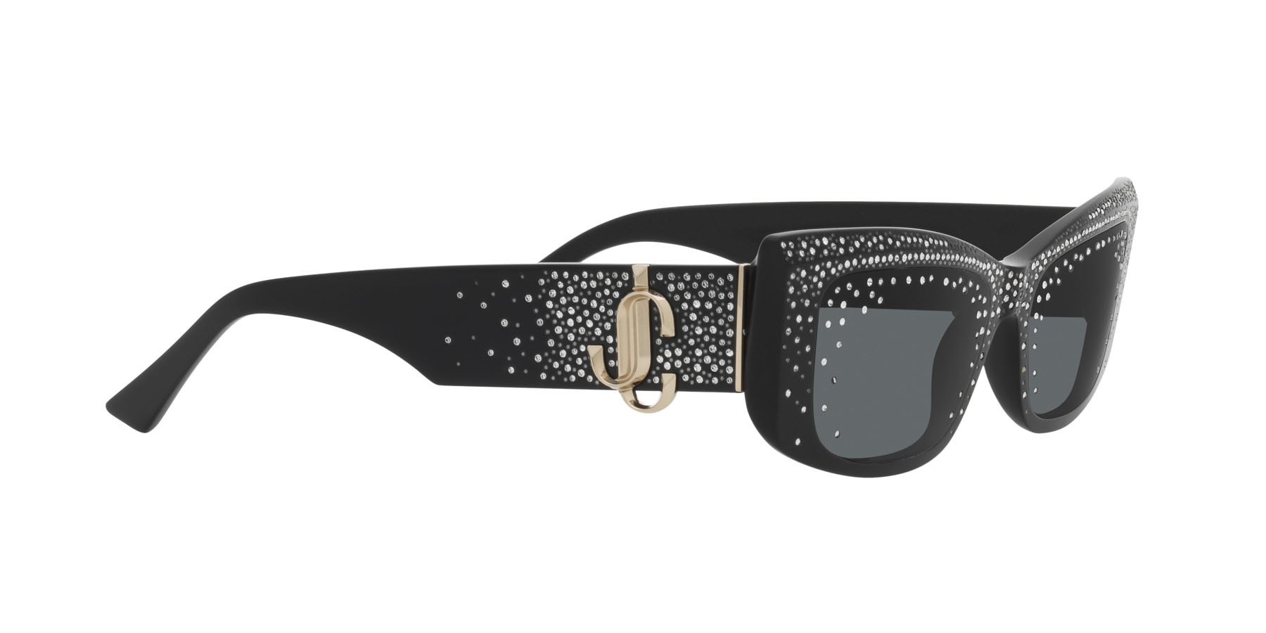 Occhiali da sole Jimmy Choo JC 5020B (505387) colore nero forma quadrato lenti grigio scuro