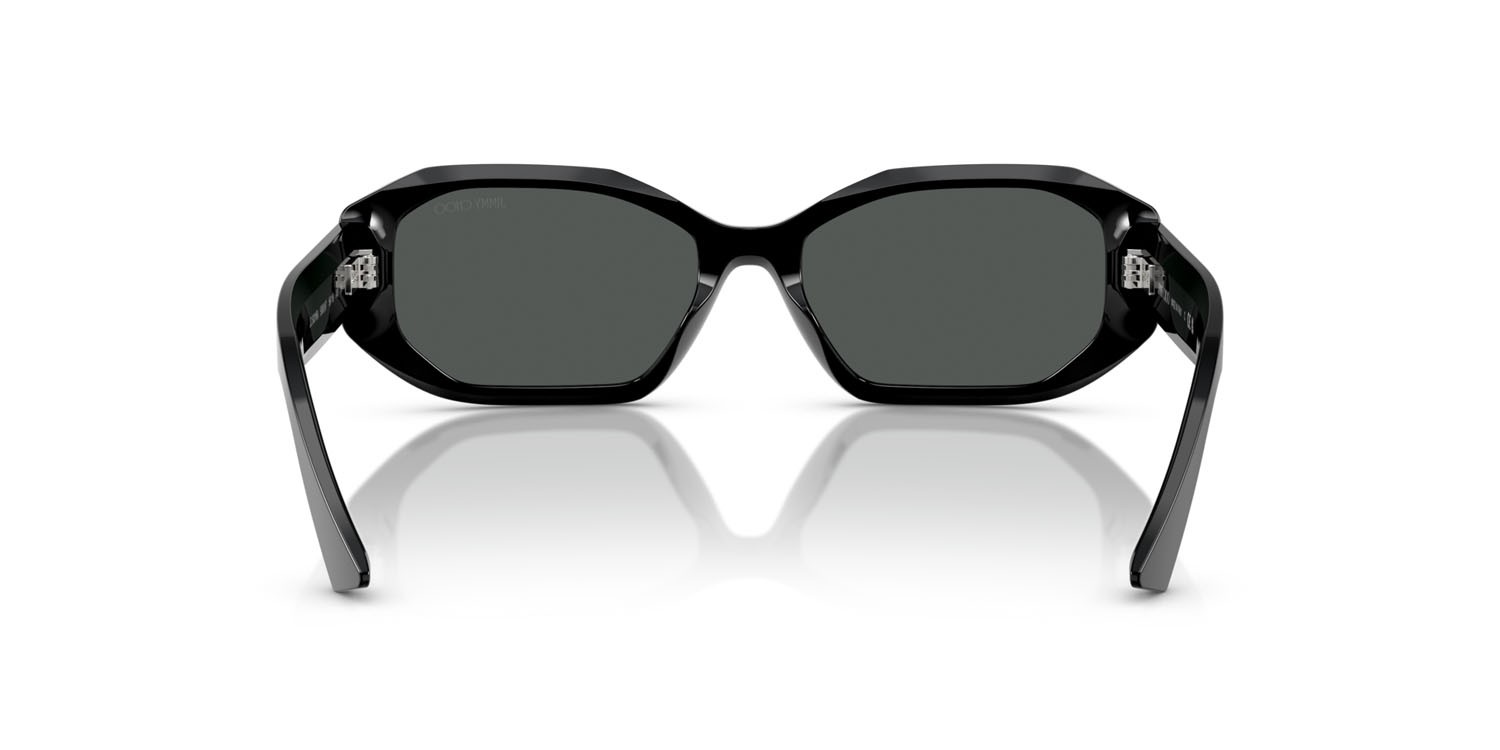 Occhiali da sole Jimmy Choo JC 5021BU (500087) colore nero/argento notte forma ovale lenti grigio scuro
