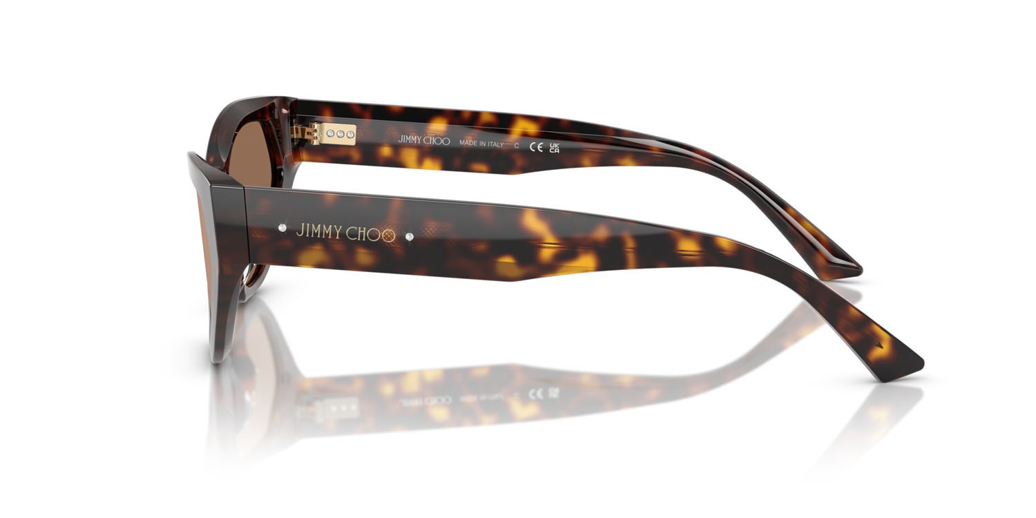 Occhiali da sole Jimmy Choo JC 5022B (500273) colore havana forma cat eye lenti marrone scuro