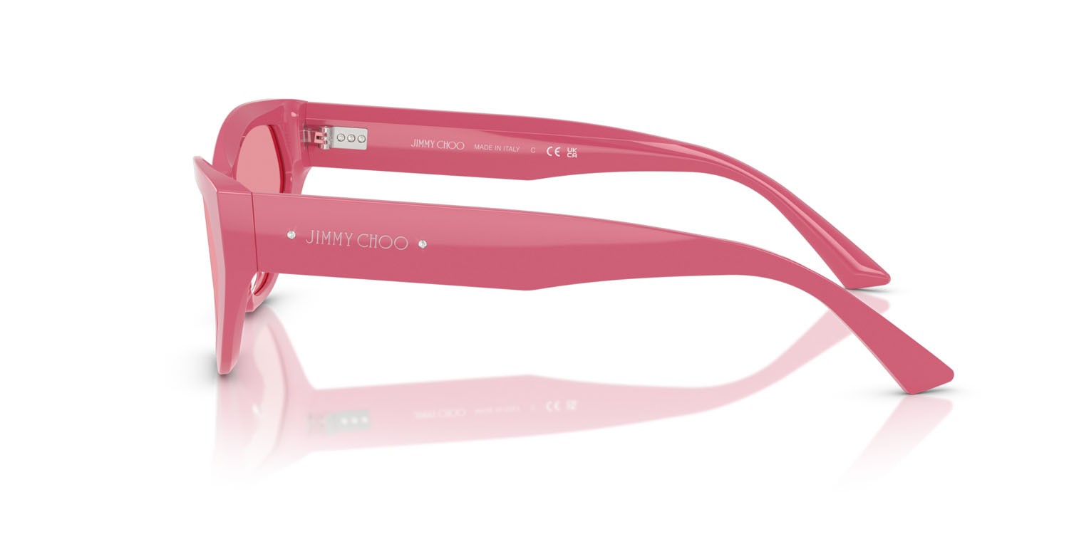 Occhiali da sole Jimmy Choo JC 5022B (502484) colore rosa candy forma cat eye lenti rosa