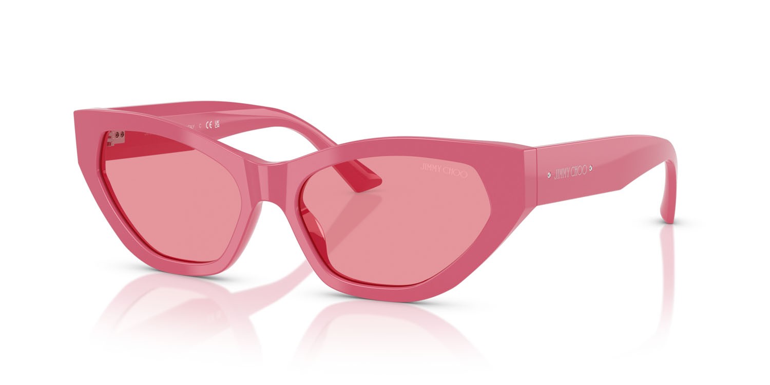 Occhiali da sole Jimmy Choo JC 5022B (502484) colore rosa candy forma cat eye lenti rosa
