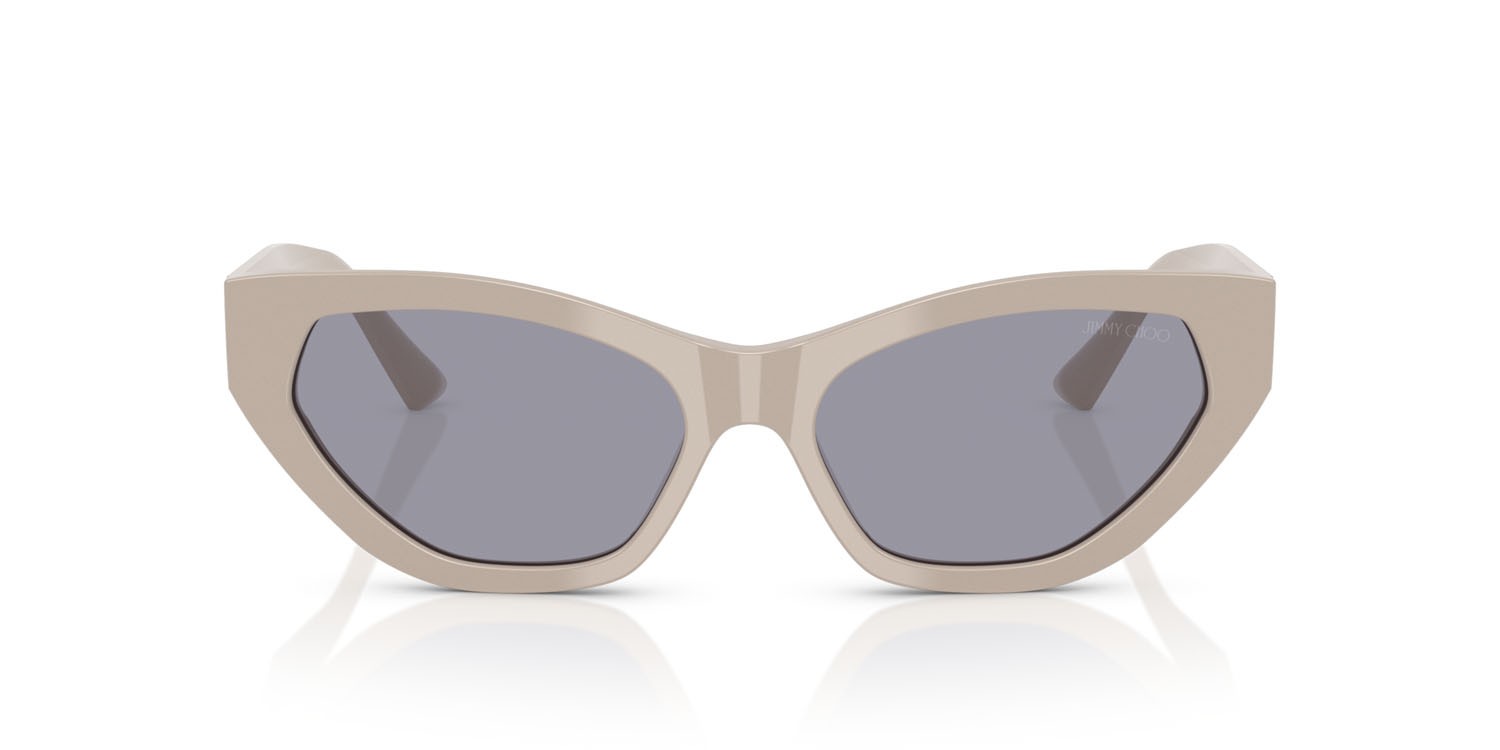 Occhiali da sole Jimmy Choo JC 5022B (503380) colore cenere forma cat eye lenti blu