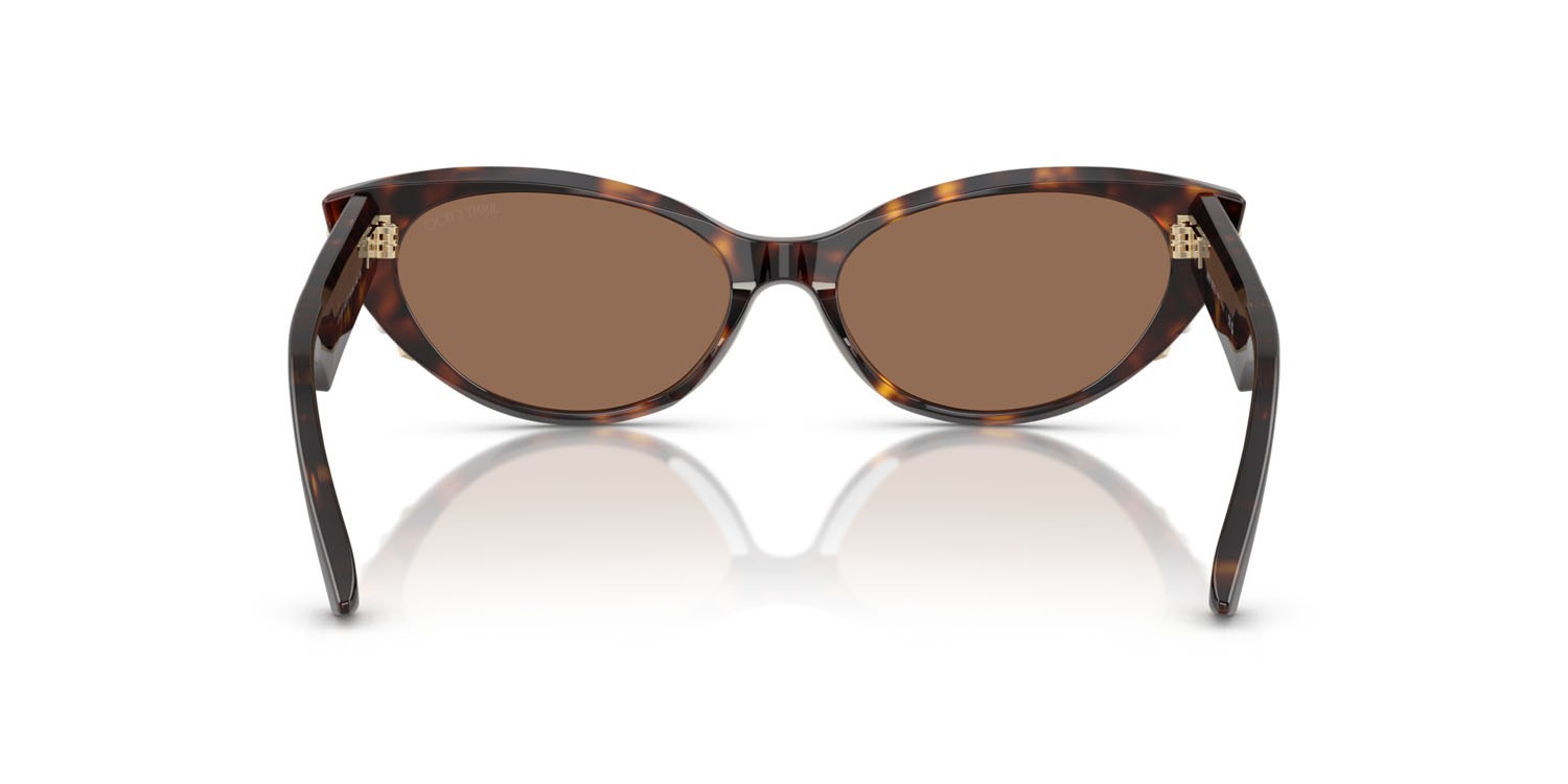 Occhiali da sole Jimmy Choo JC 5023H (500273) colore havana forma cat eye lenti marrone scuro