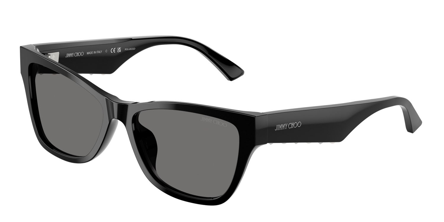 Sunglasses Jimmy Choo JC 5024HU (500081) color nero shape square lenses polar grigia