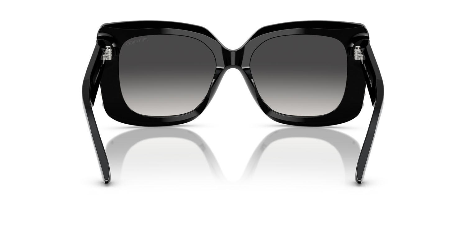Occhiali da sole Jimmy Choo JC 5025H (50008G) colore nero forma farfalla lenti grigio sfumato